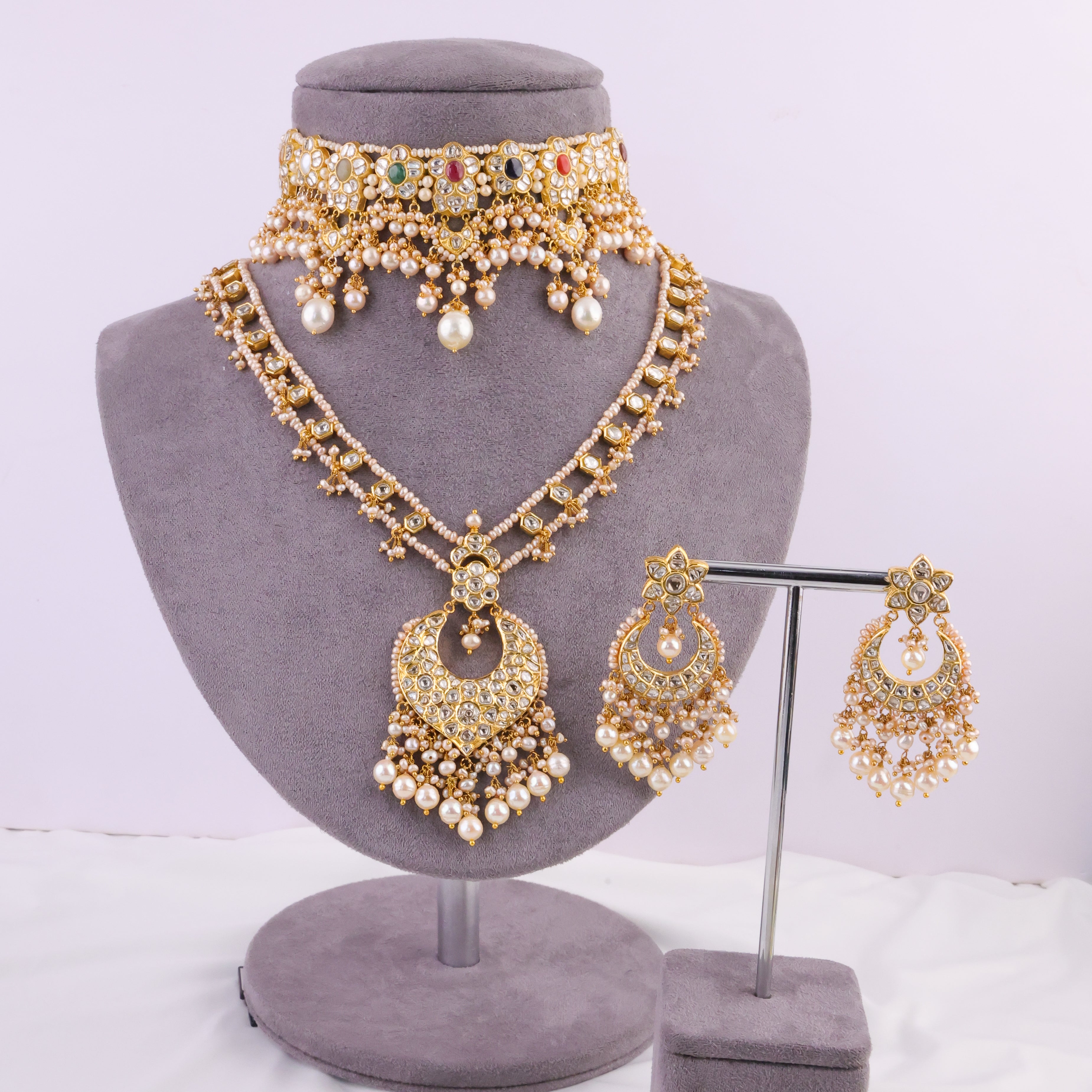 Zaira Bridal Polki Set