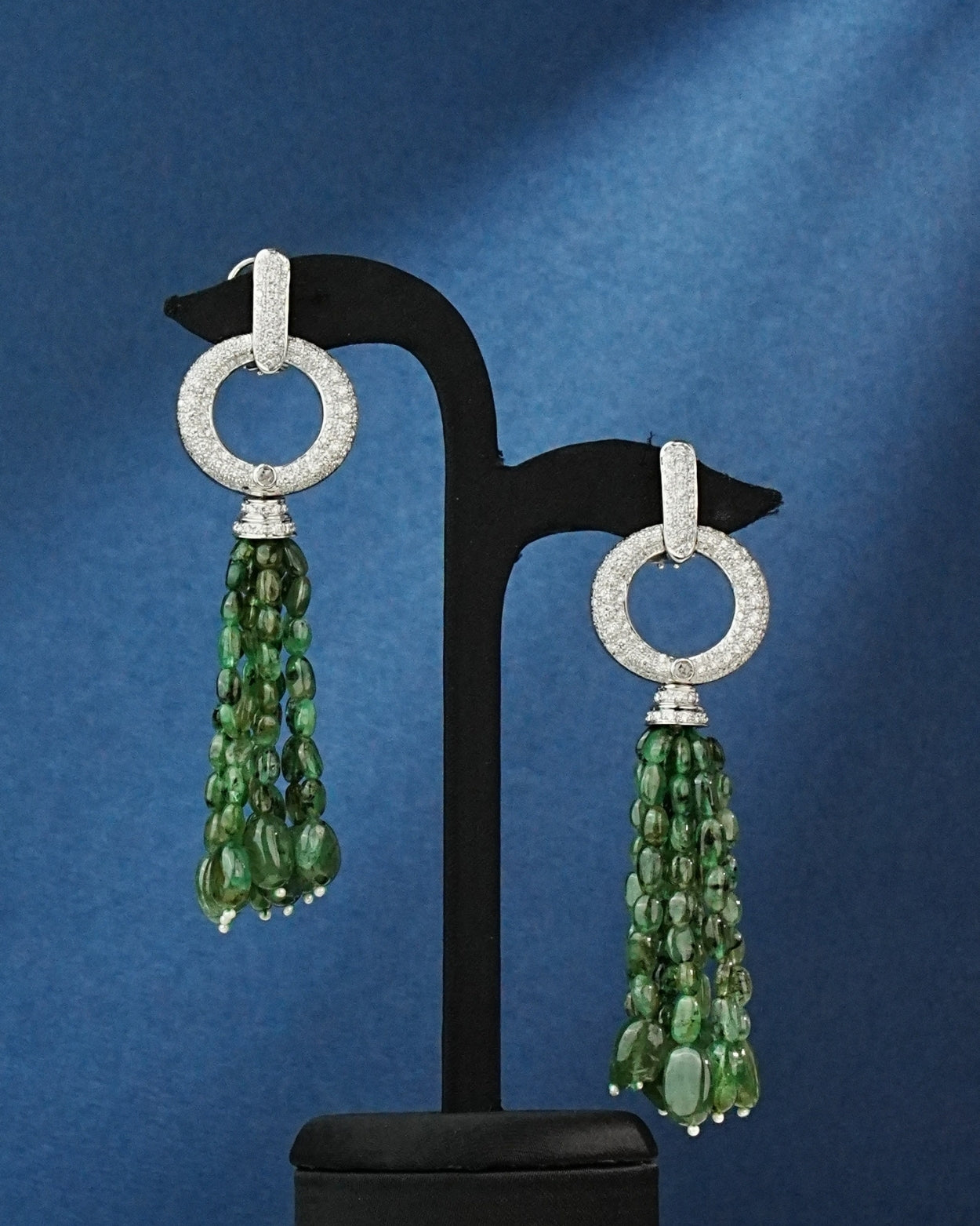 Varnika Polki And Diamond Long Earrings