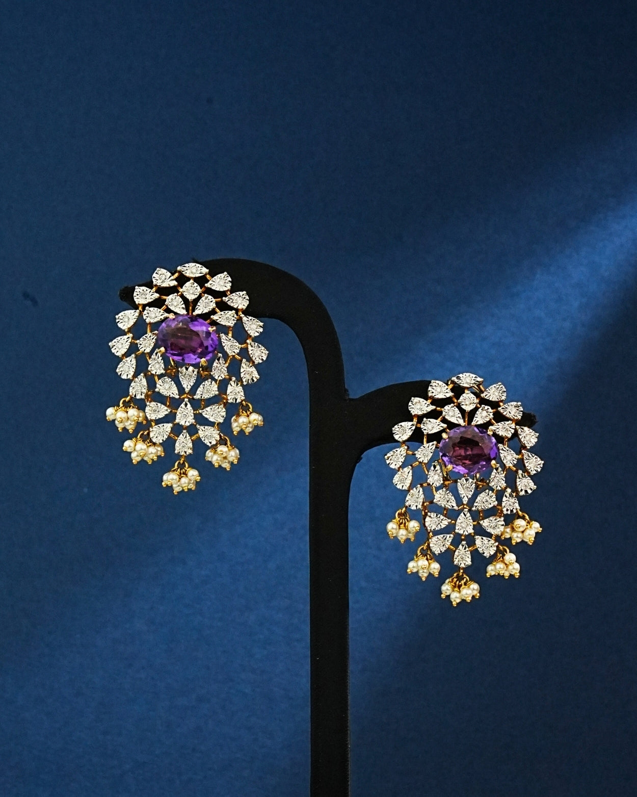 Cymora Diamond Long Earrings