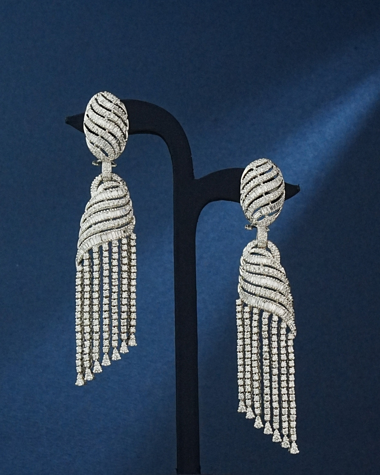 Olyvia Diamond Long Earrings