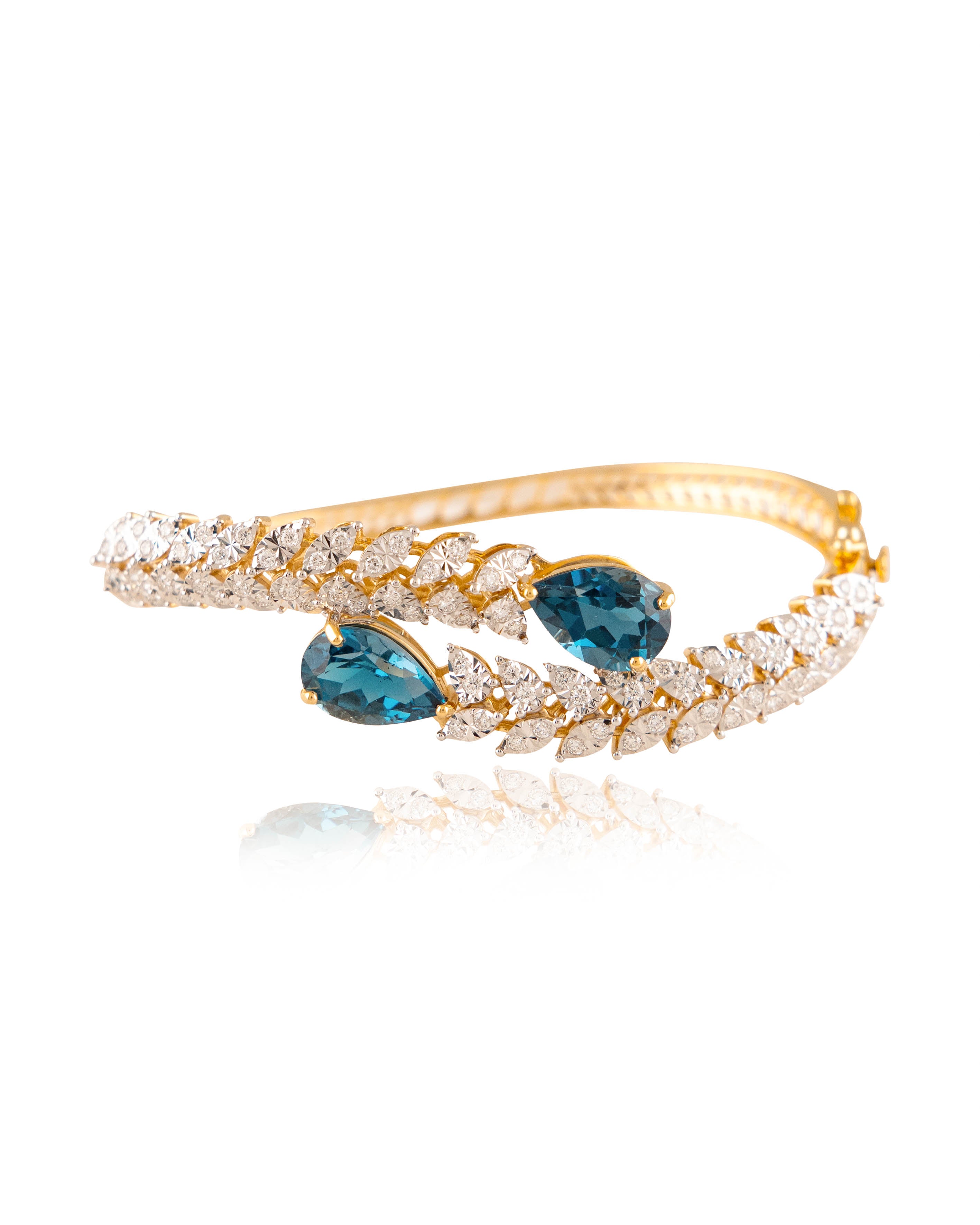 Aqua Blue Stone Bangle