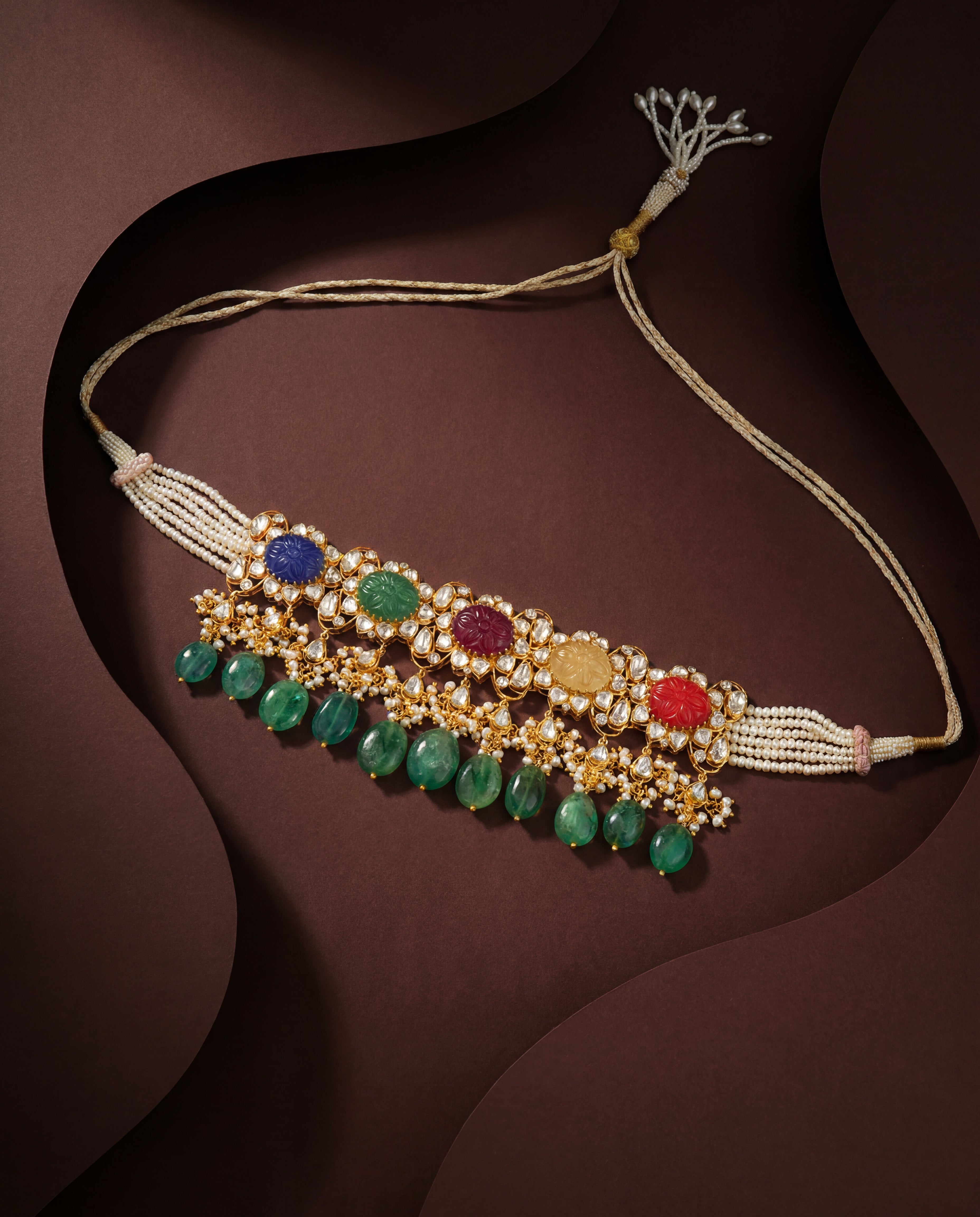 Nyra Polki And Diamond Choker