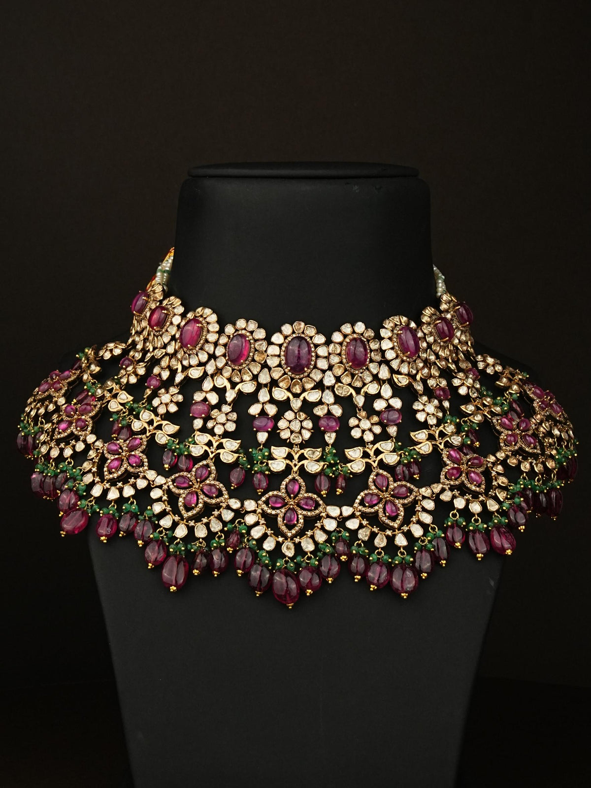 Ruhi Polki Bridal U Necklace