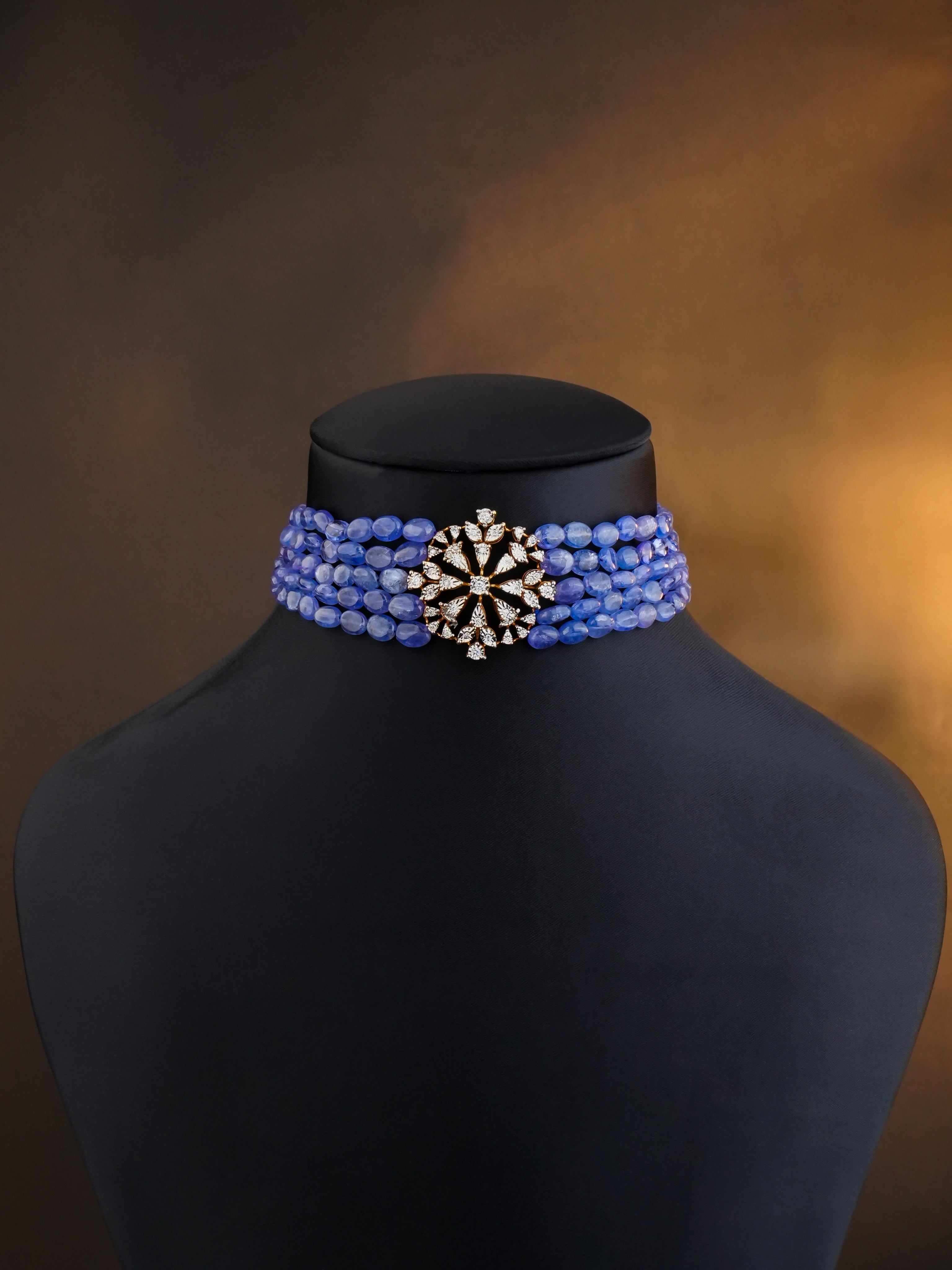Arisya Diamond Bead Choker