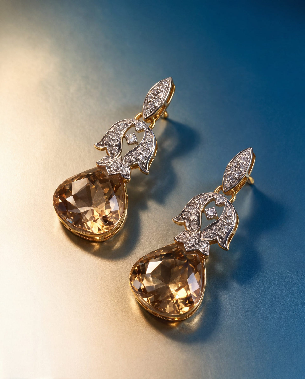 Diamond Long Earrings