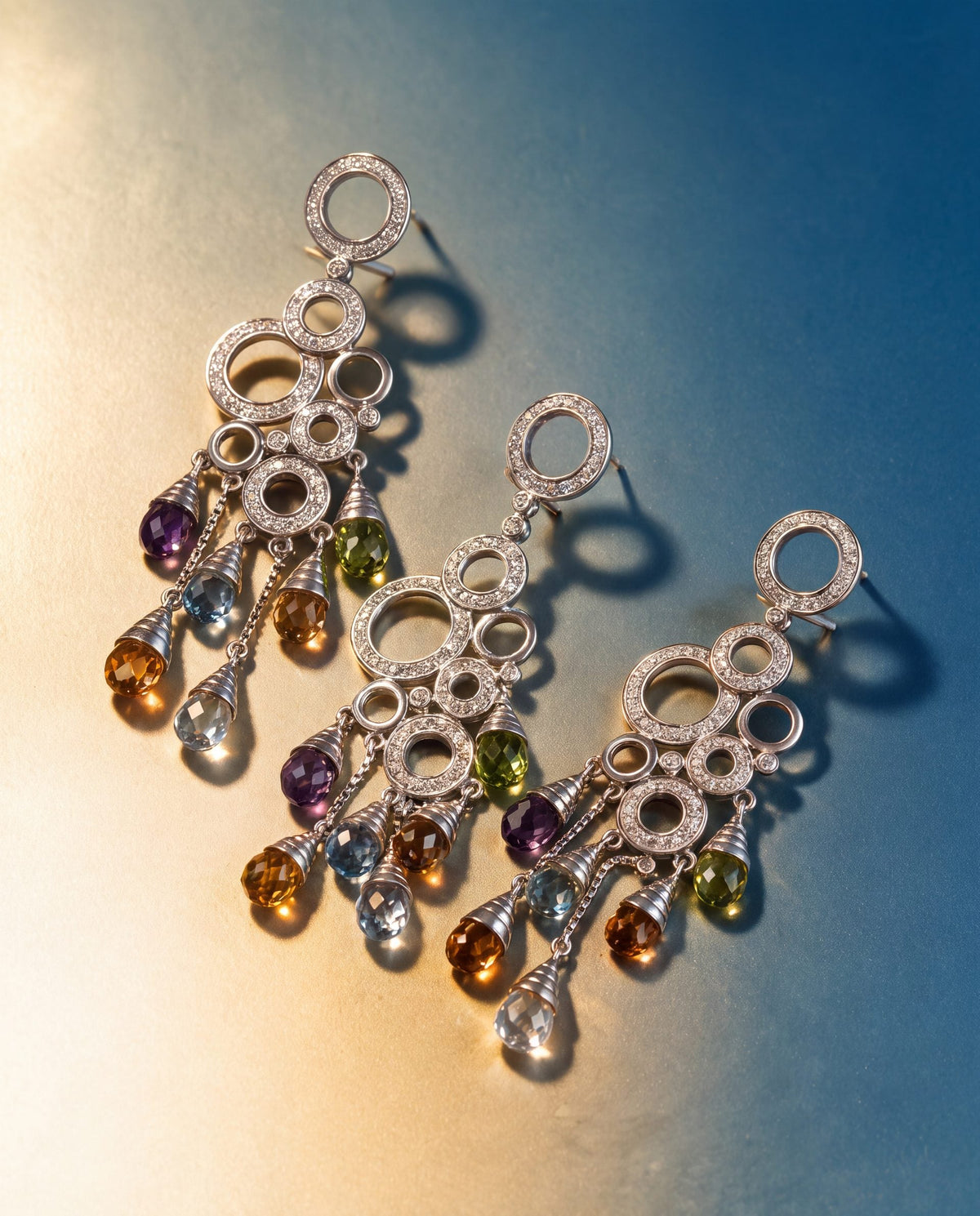Diamond Long Earrings