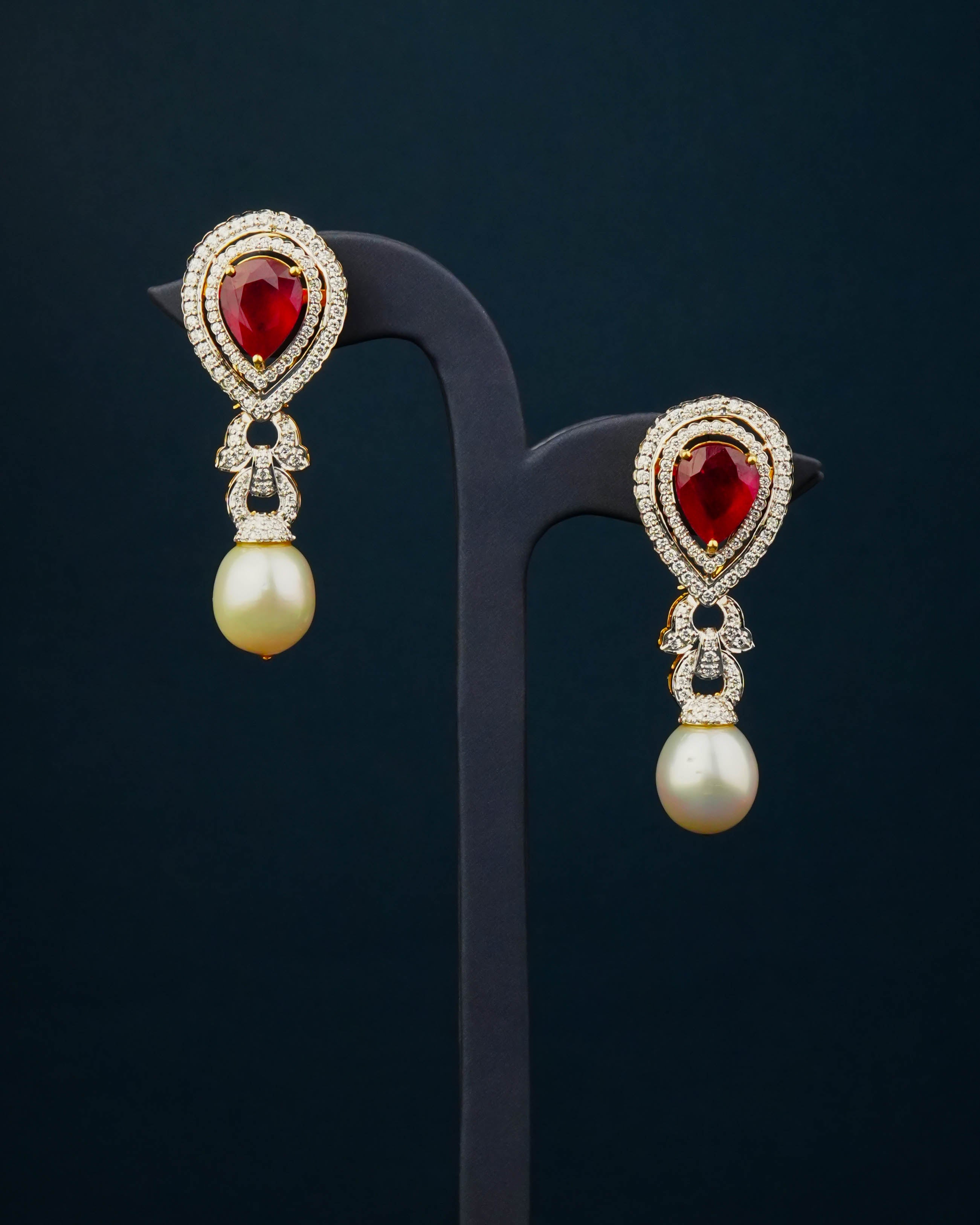 Diamond Long Earrings