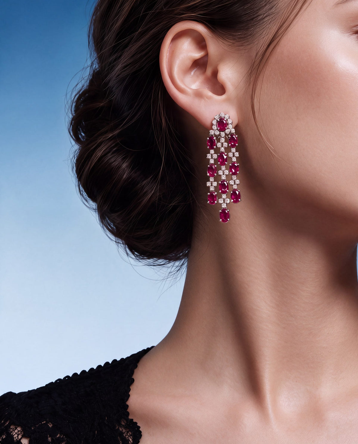 Diamond Long Earrings