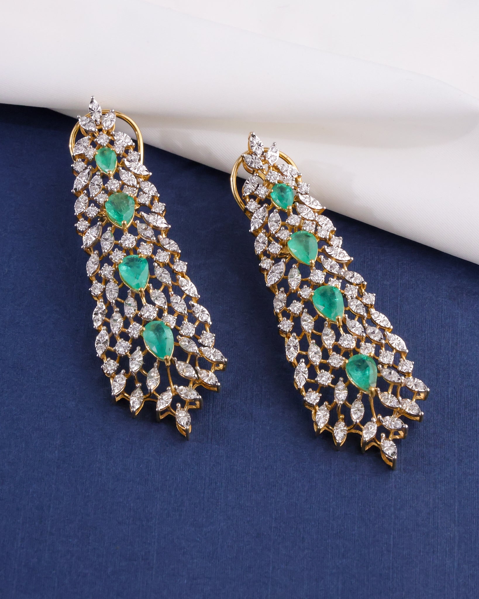 Diamond Long Earrings