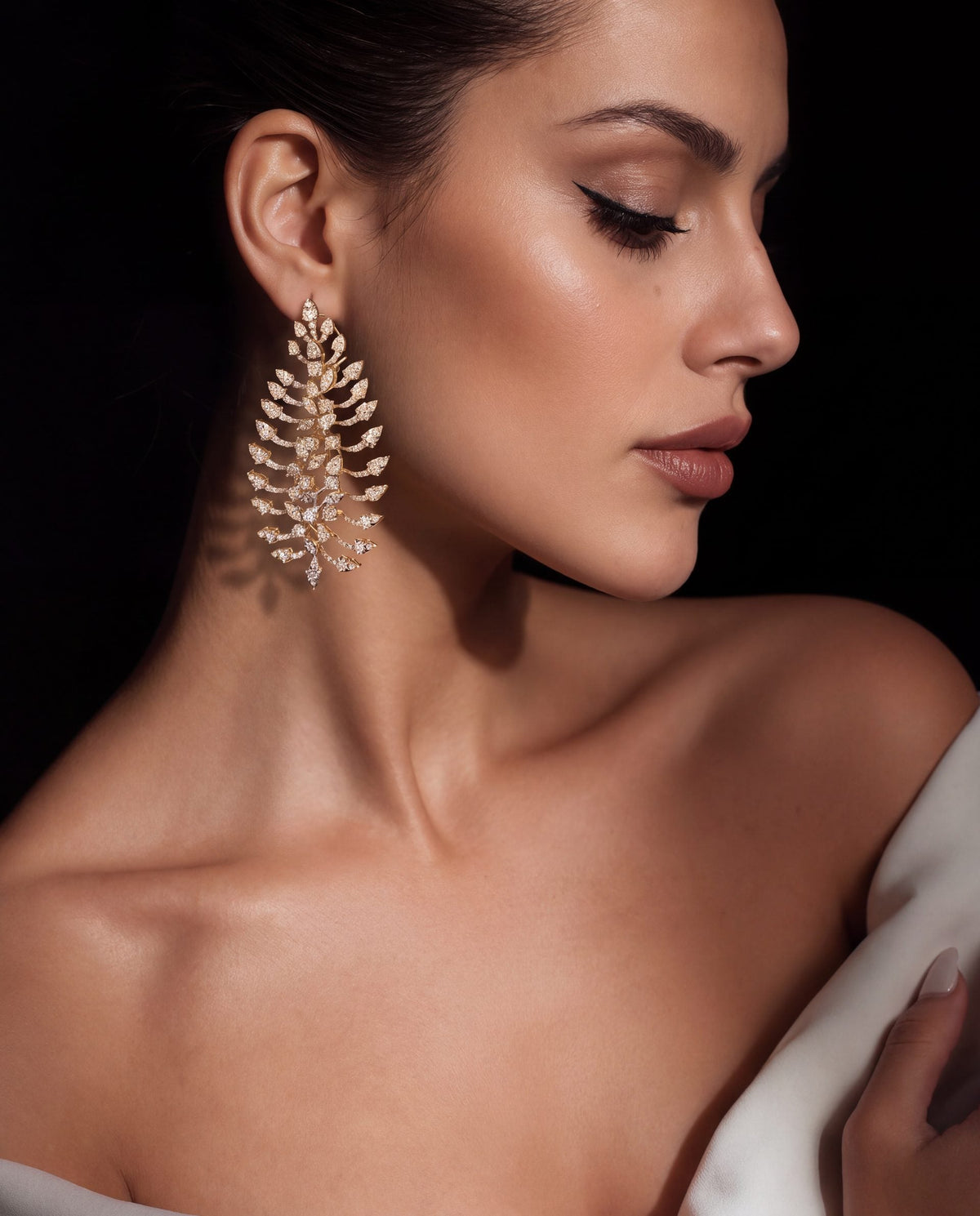 Diamond Long Earrings