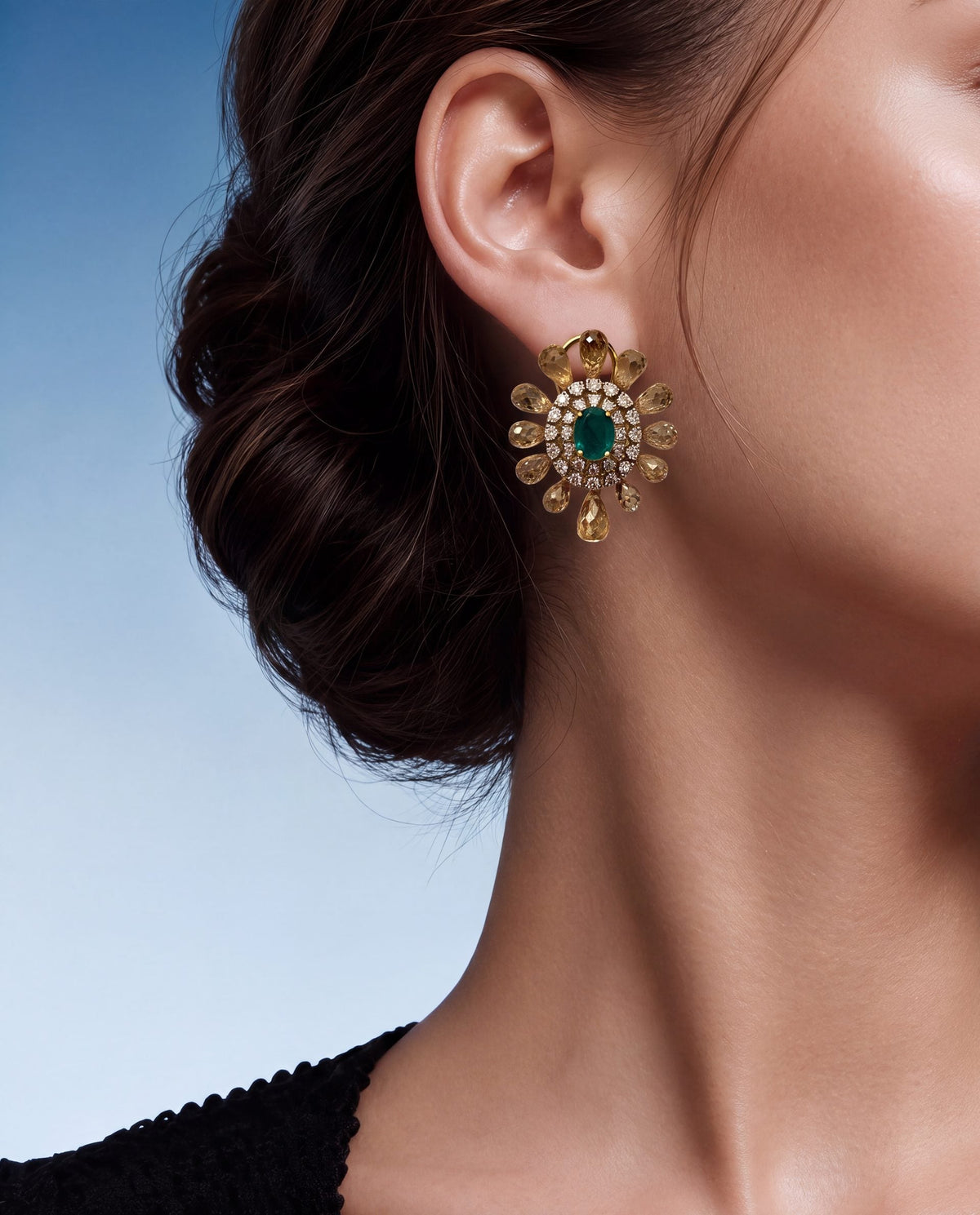 Diamond Long Earrings