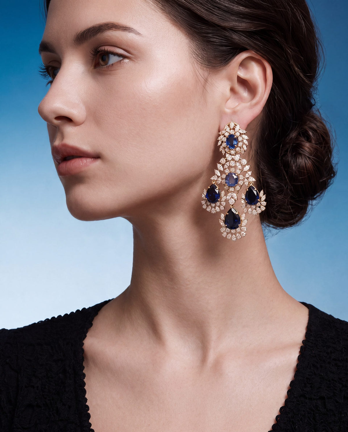 Samhita Diamond Long Earrings