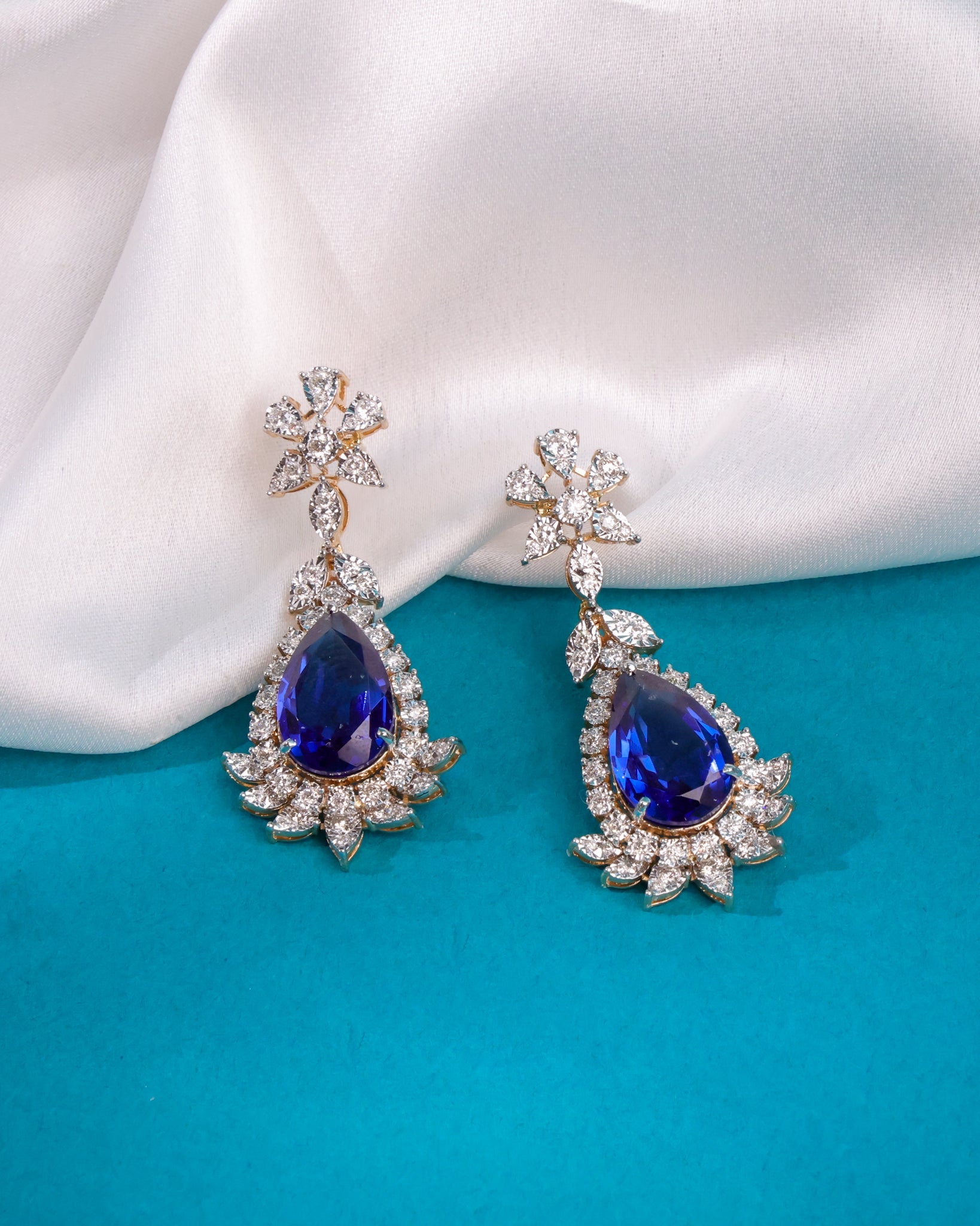 Wren Diamond Long Earrings