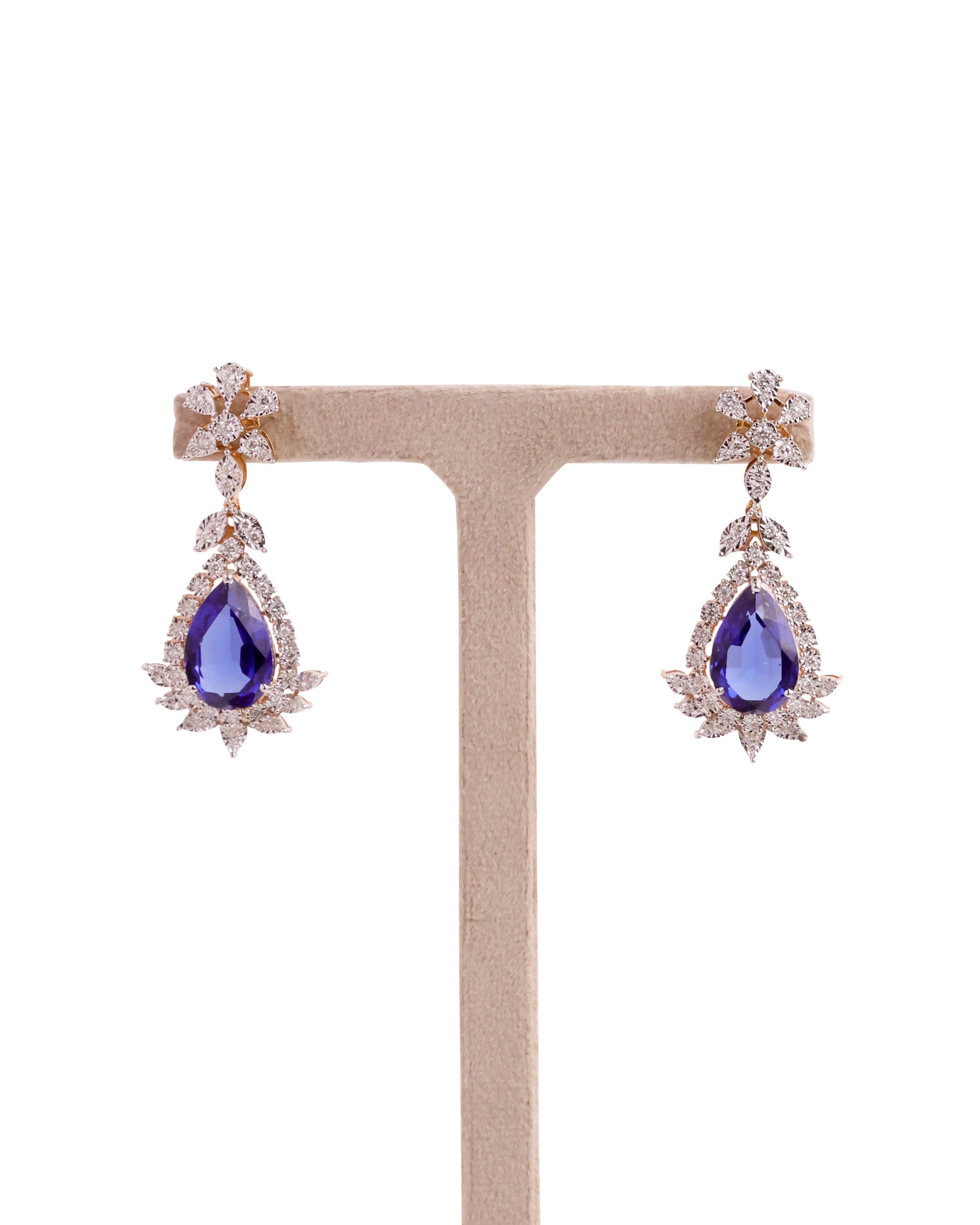 Diamond Long Earrings