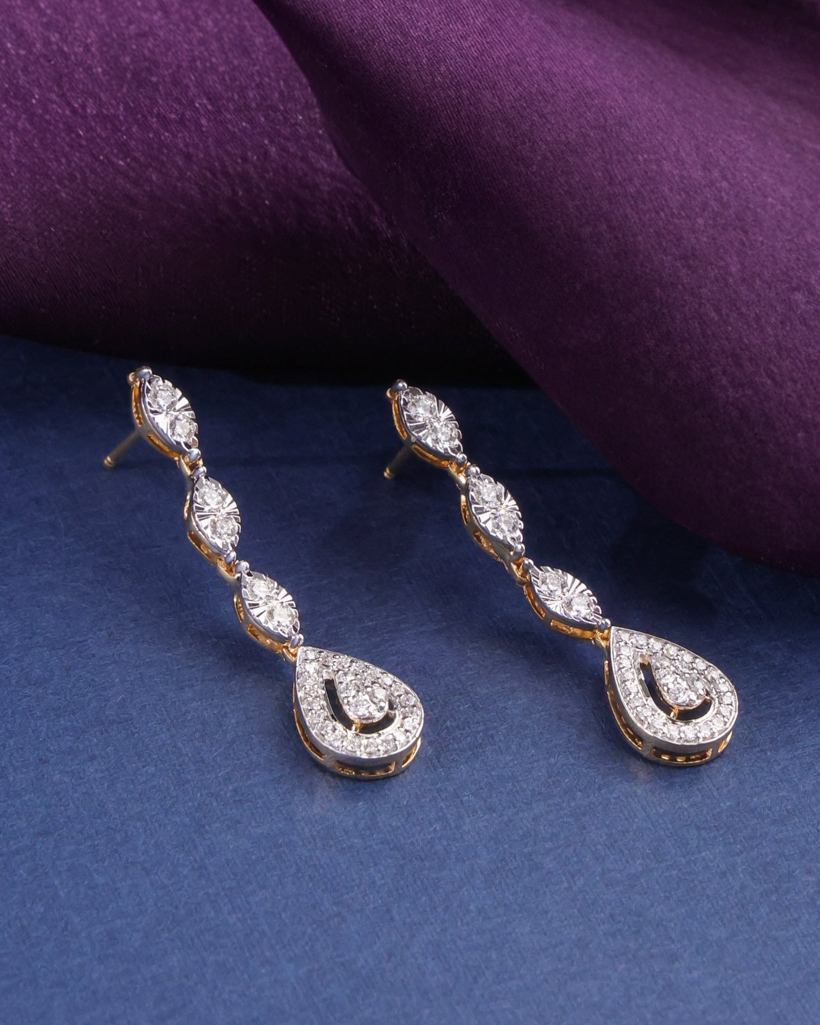 Diamond Long Earrings