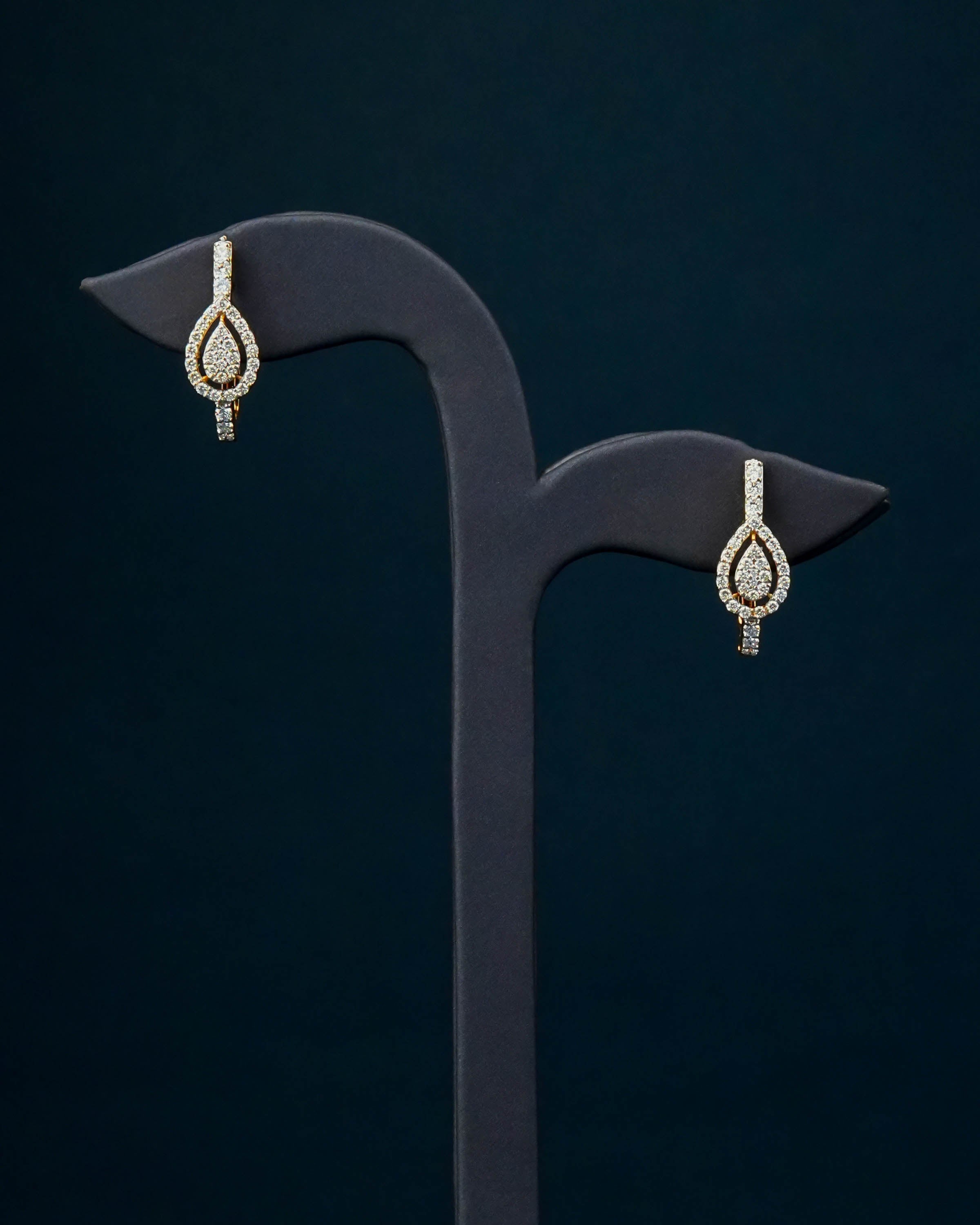 Rashmika Diamond Hoops