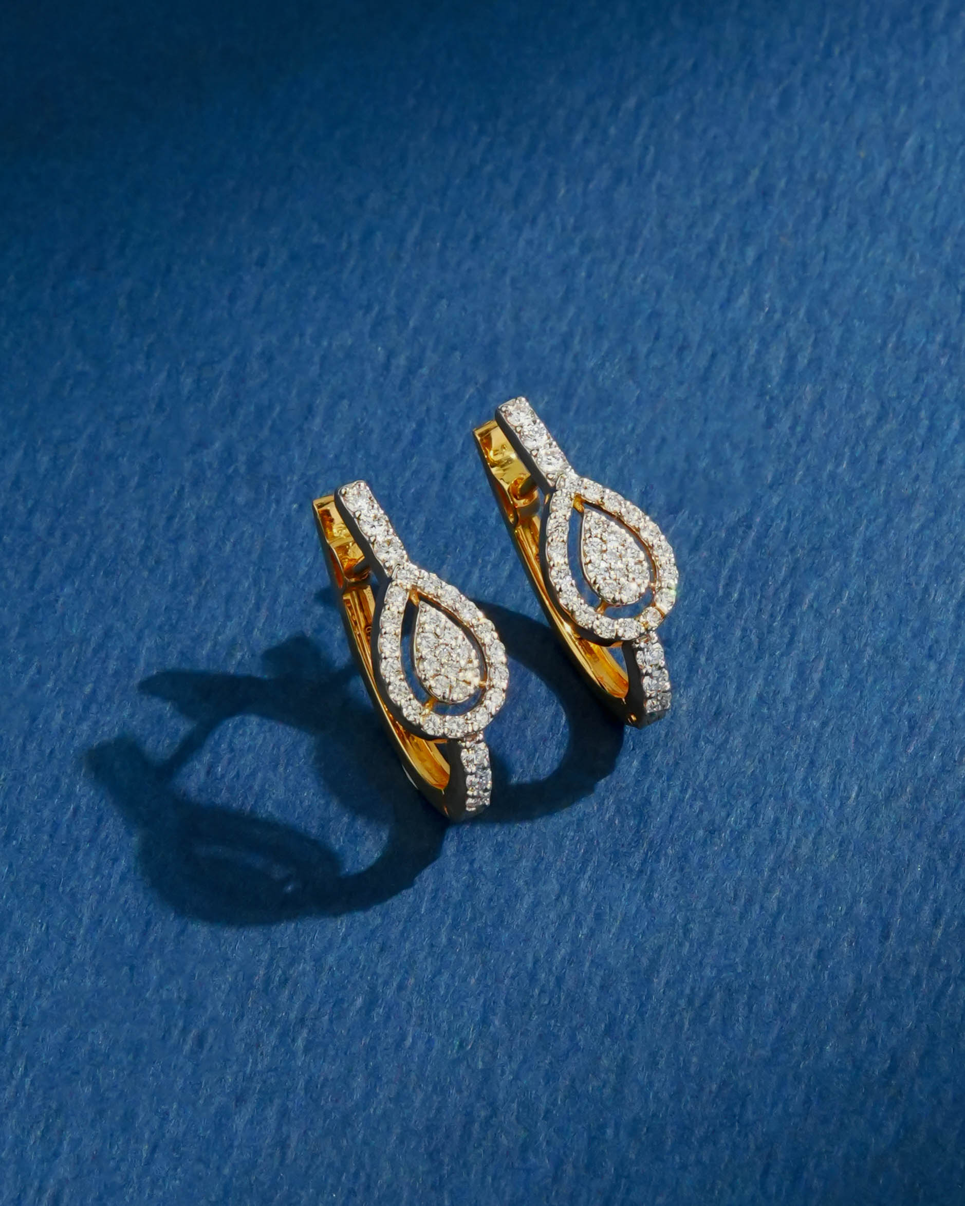 Rashmika Diamond Hoops