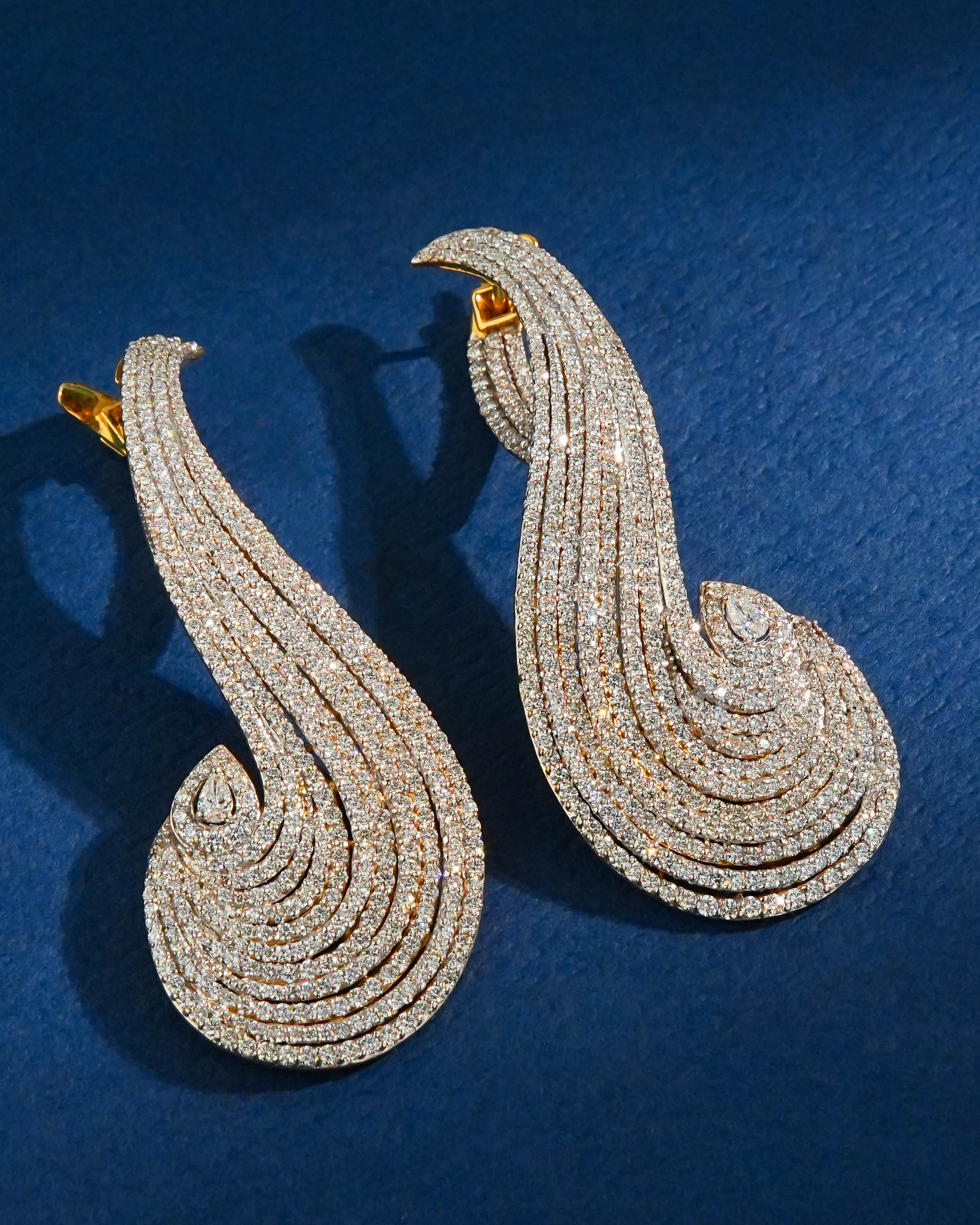 Ahana Diamond Long Earrings - NO ORDERS