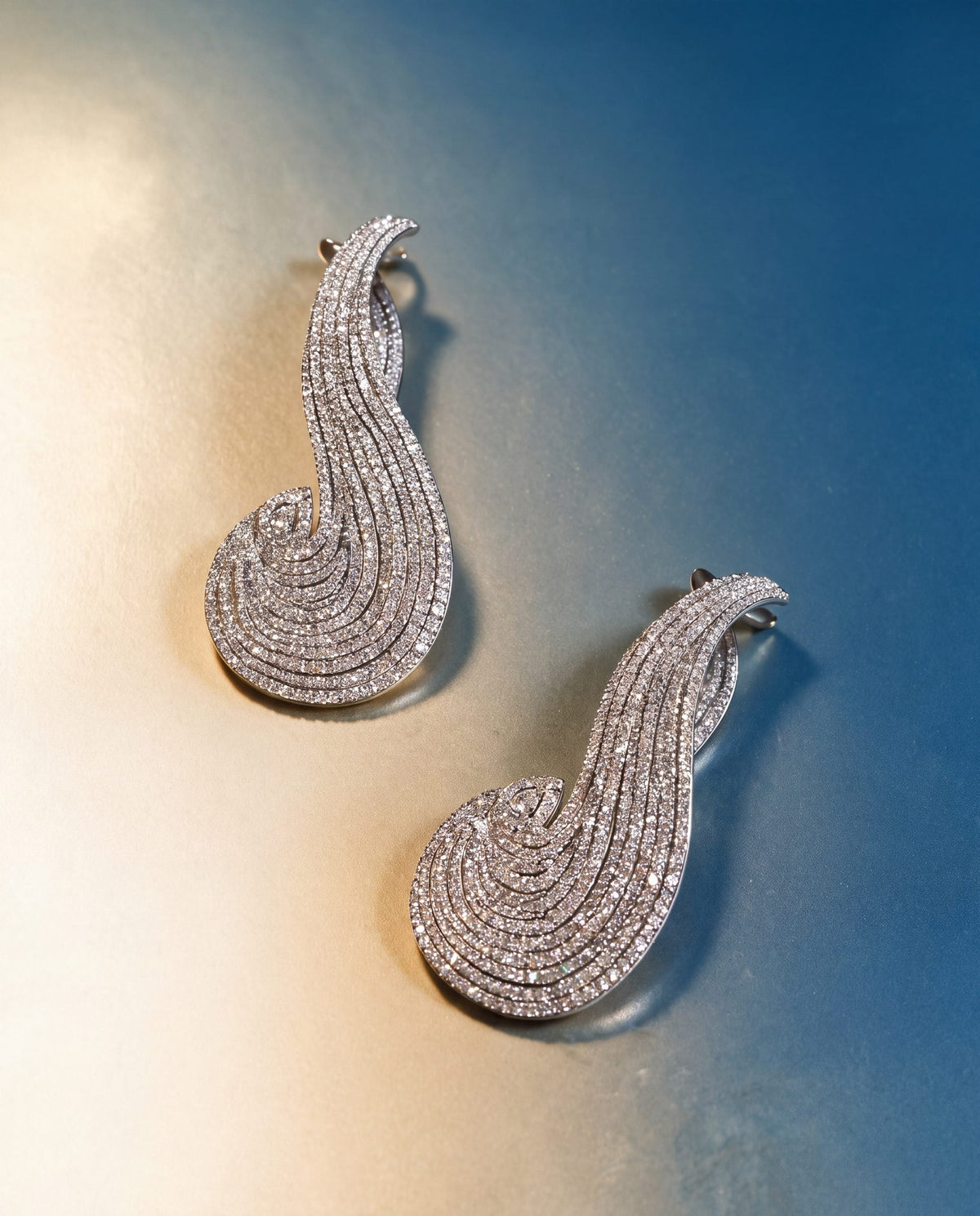 Ahana Diamond Long Earrings