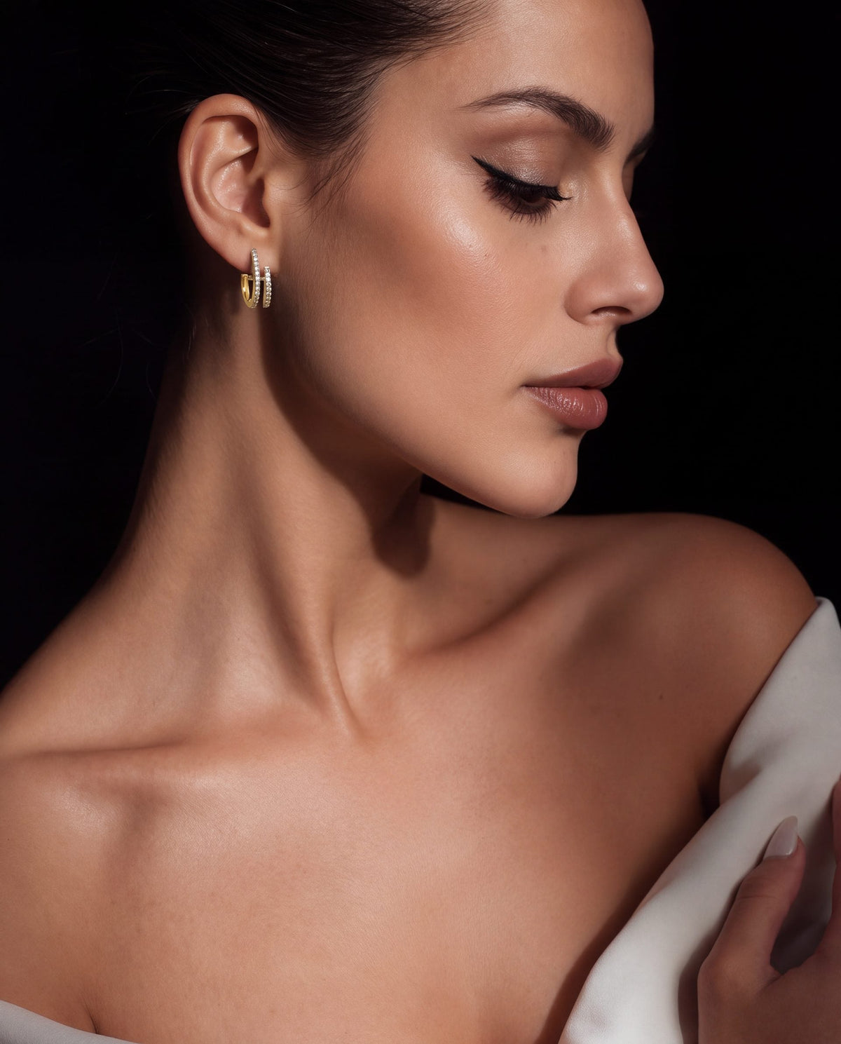 Levina Diamond Hoops