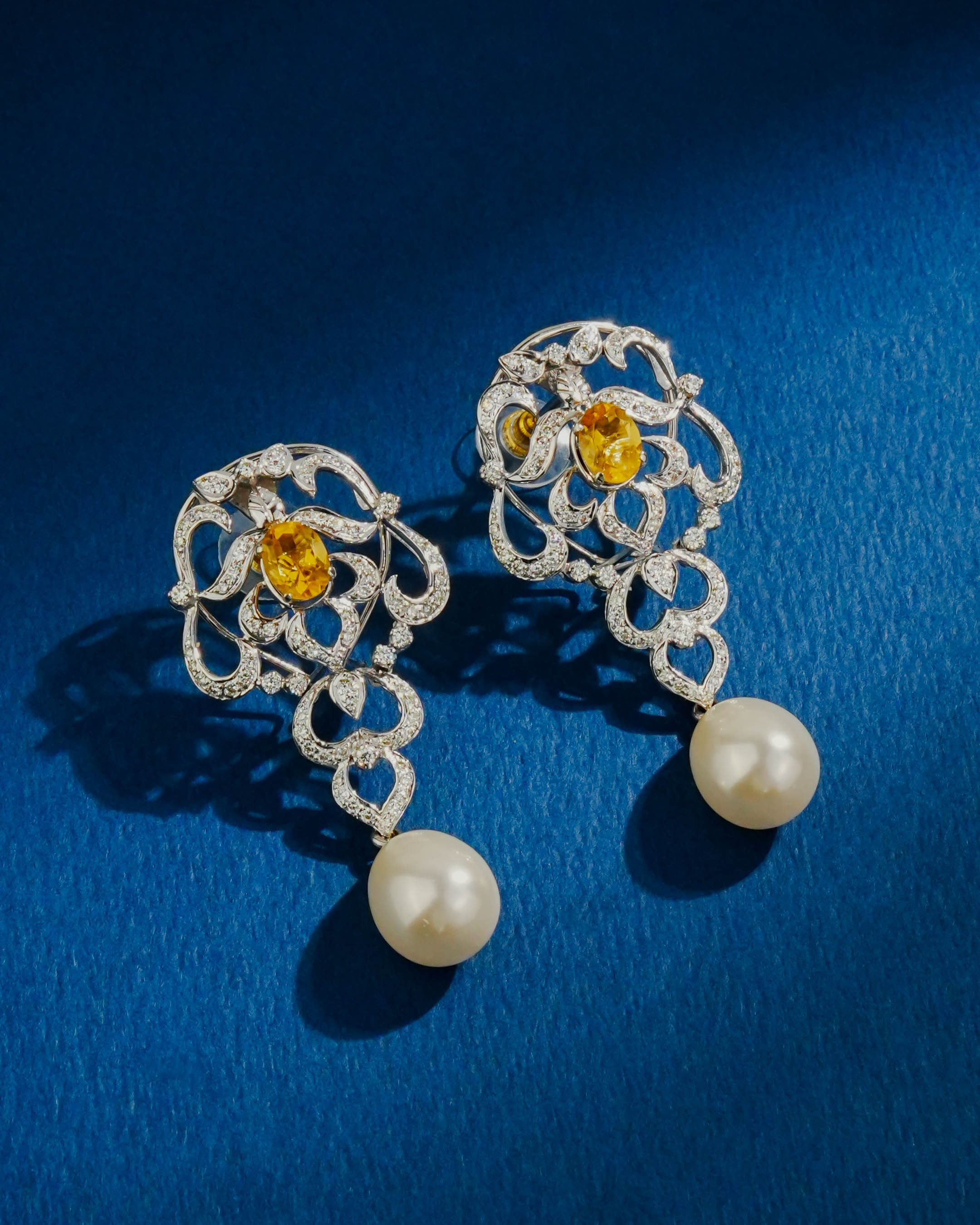 Diamond Long Earrings