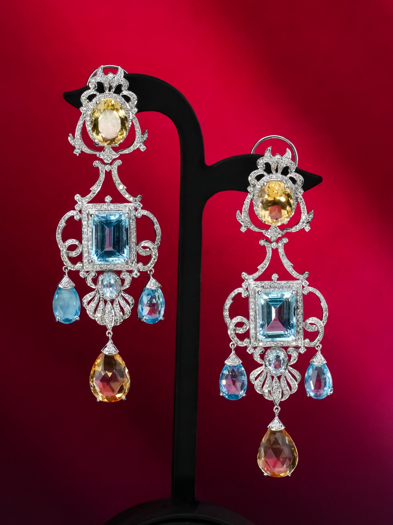 Shefali Shah - Diamond Long Earrings