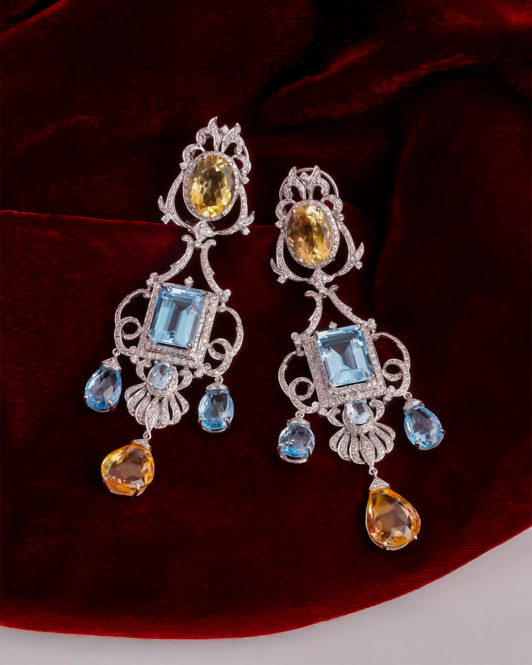 Shefali Shah - Diamond Long Earrings