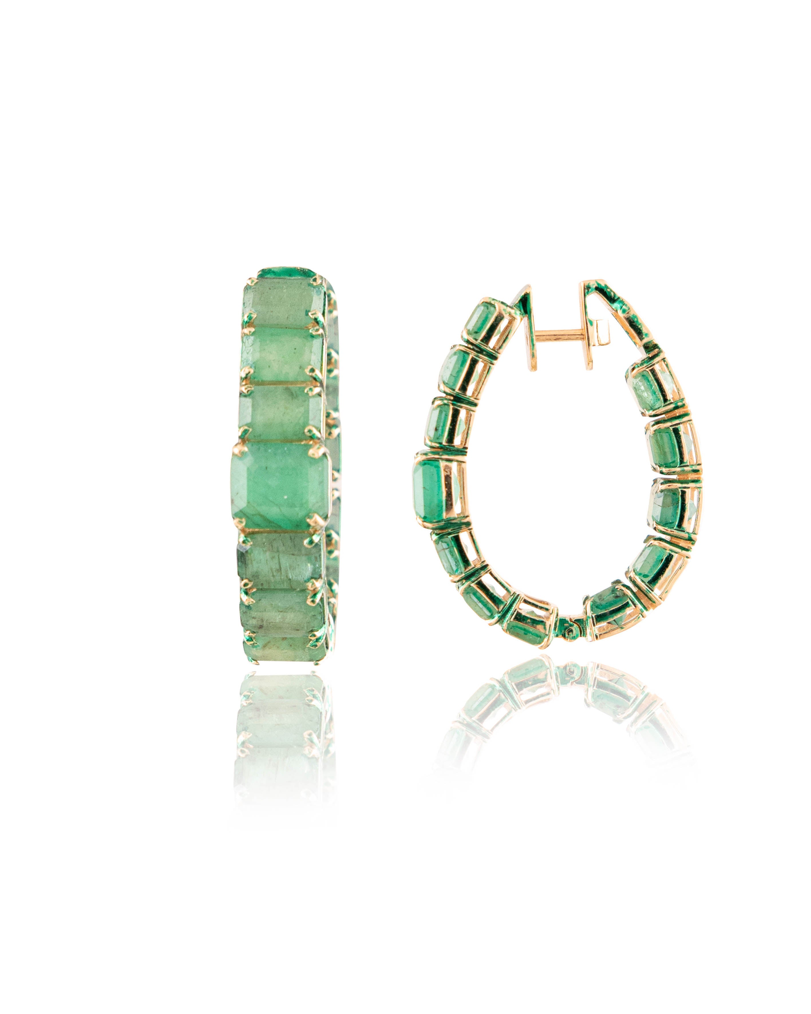 Vratika Emerald Hoops