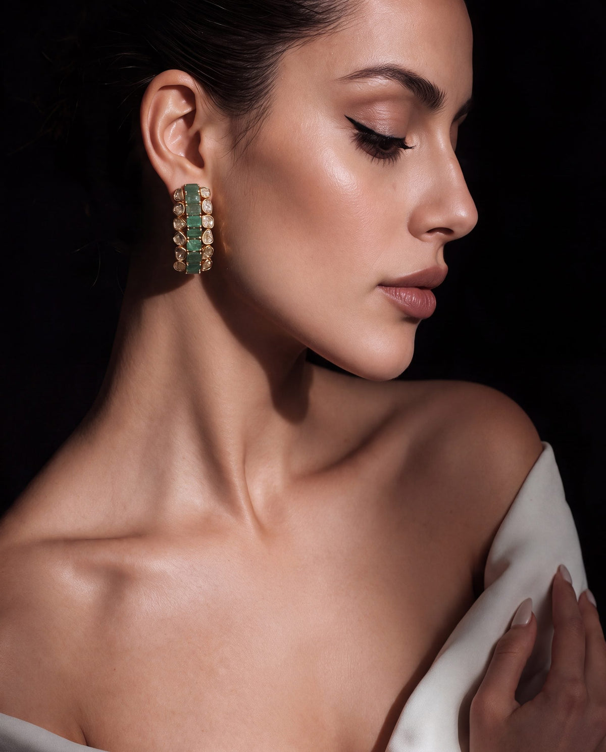 Ritika Polki Hoops