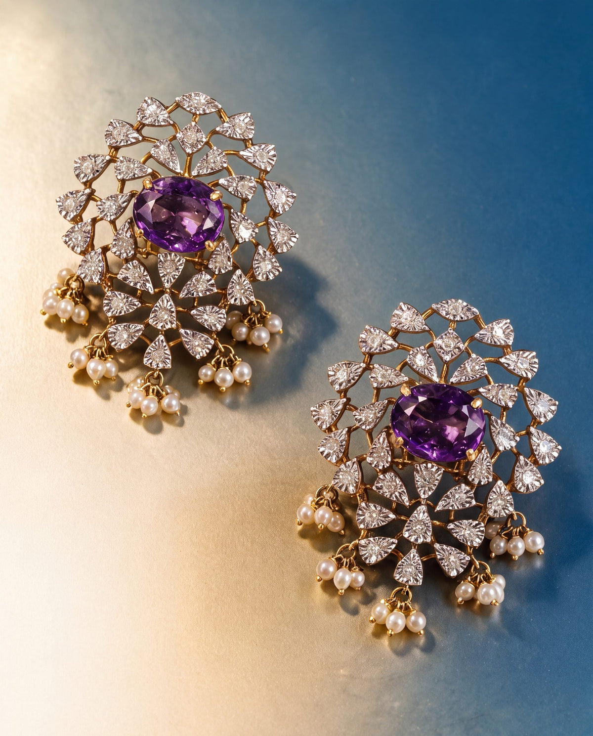 Cymora Diamond Long Earrings