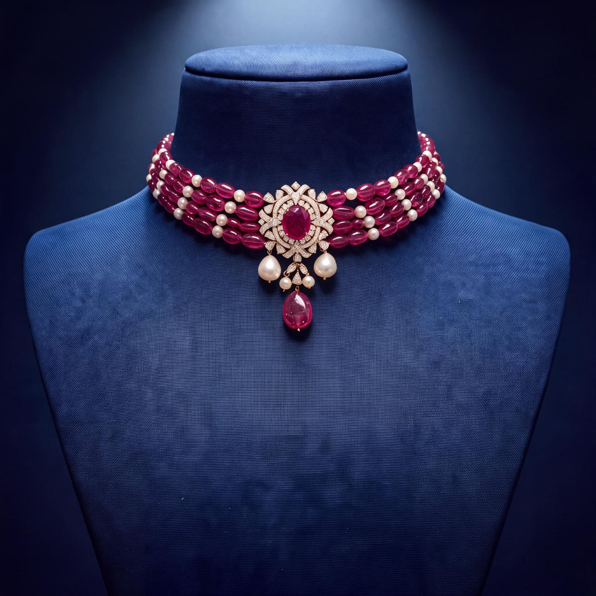 Diamond Bead Choker