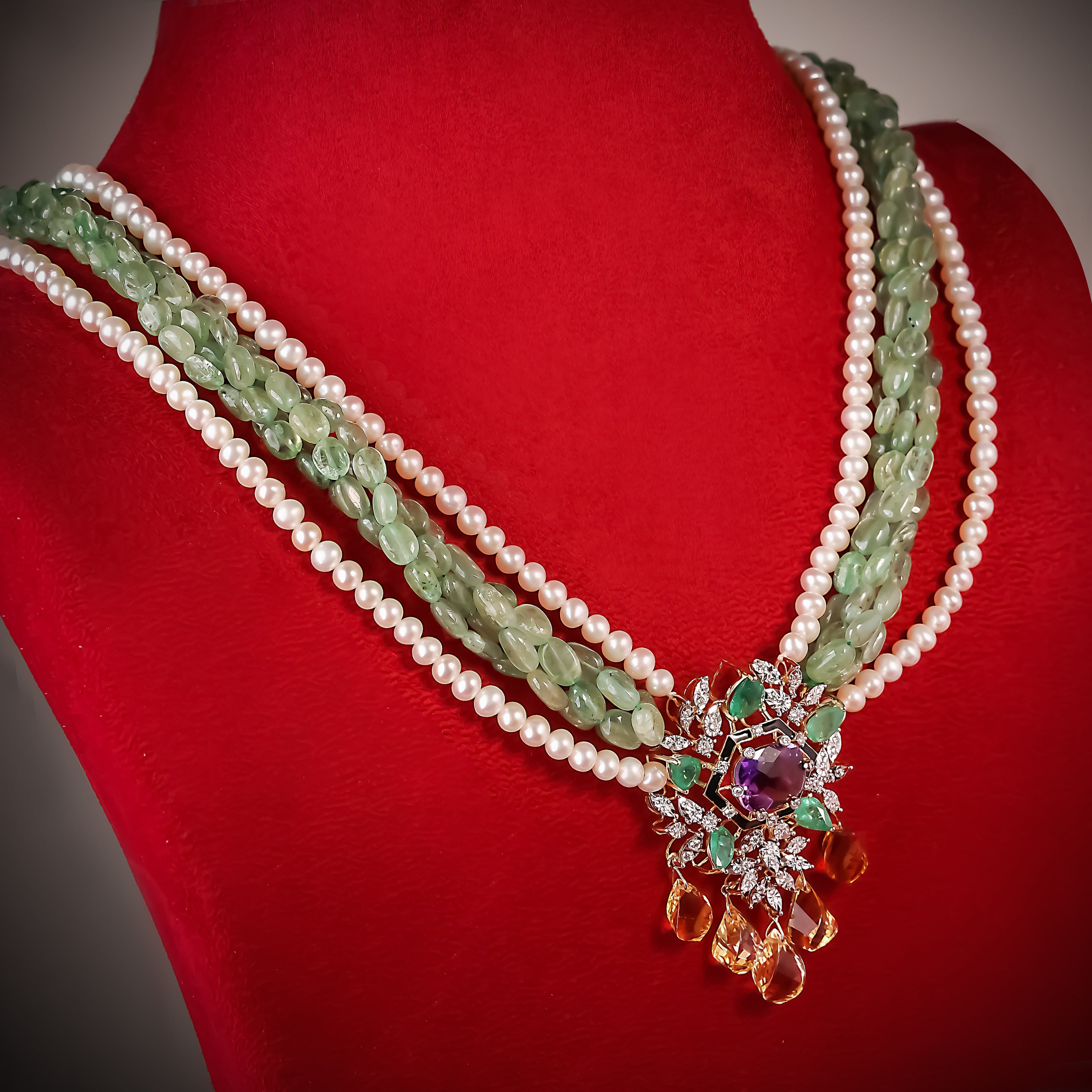 Amara Diamond Bead Pendant