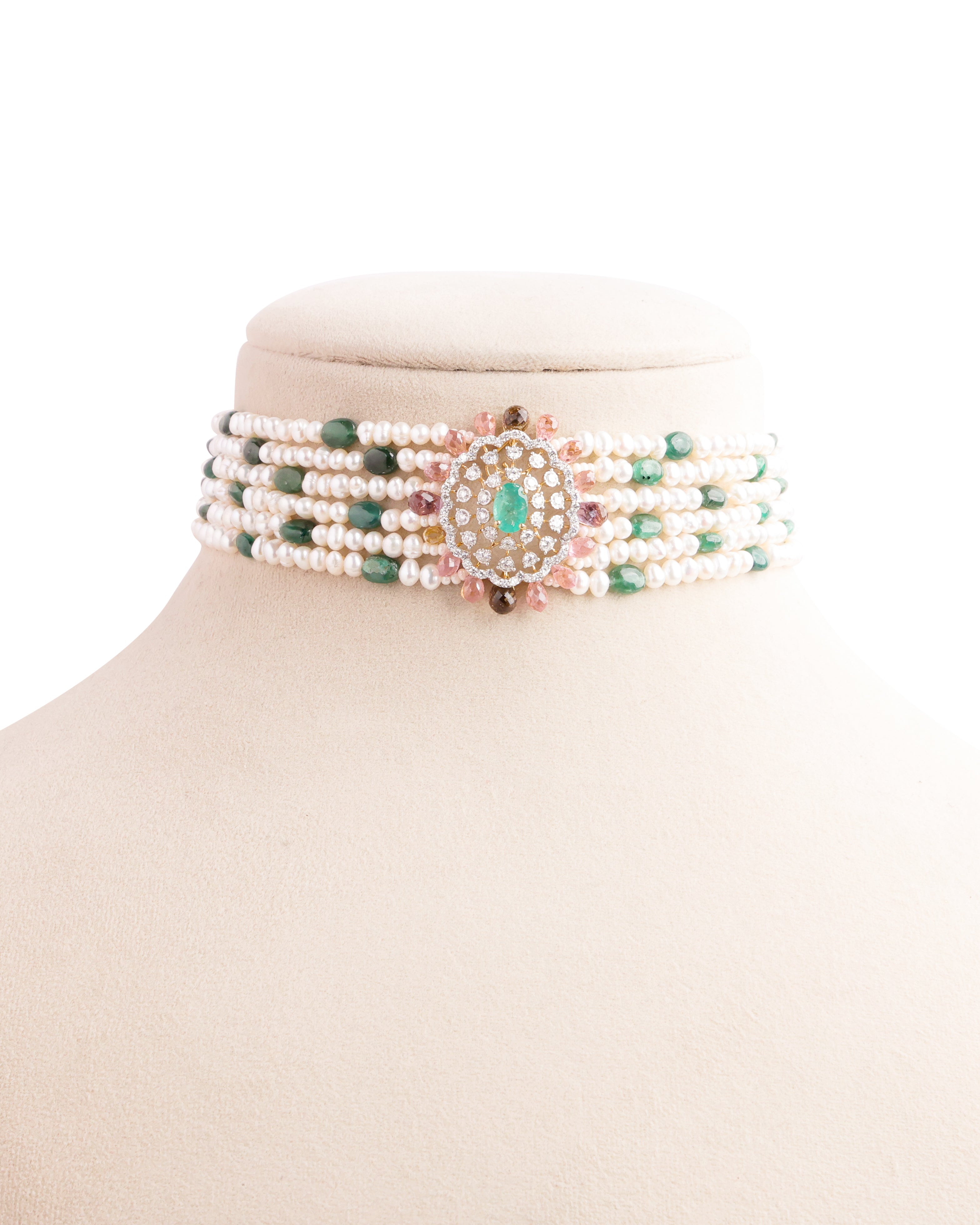 Diamond Bead Choker
