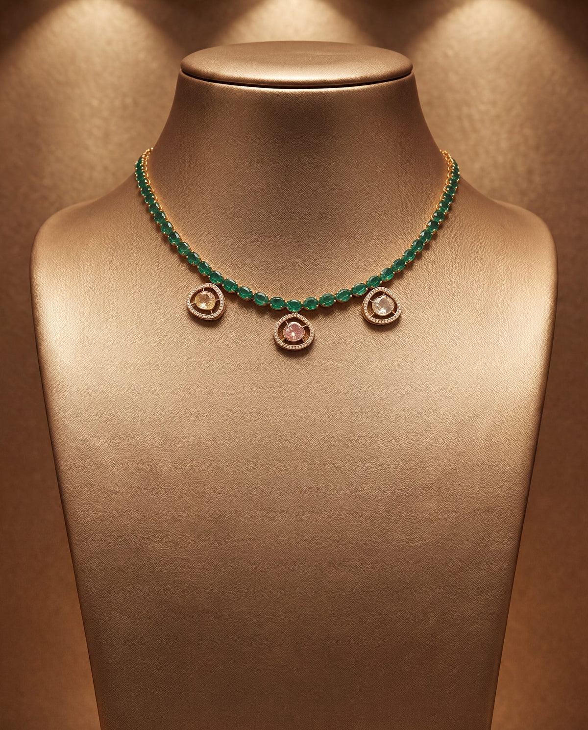 Mirza Polki And Diamond Choker