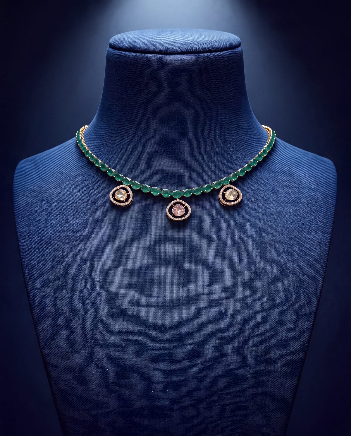 Mirza Polki And Diamond Choker