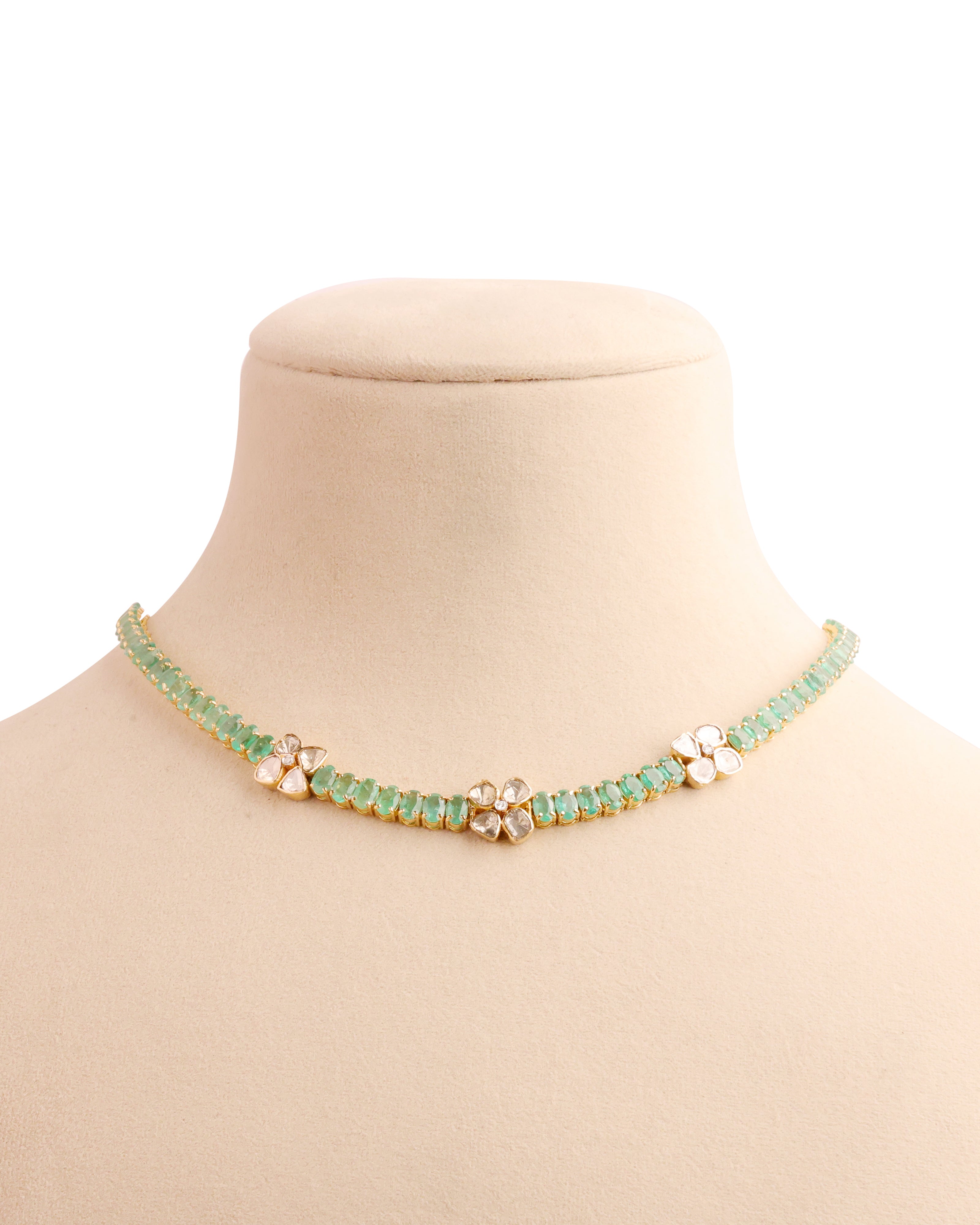 Shanaya Polki And Diamond Pendant