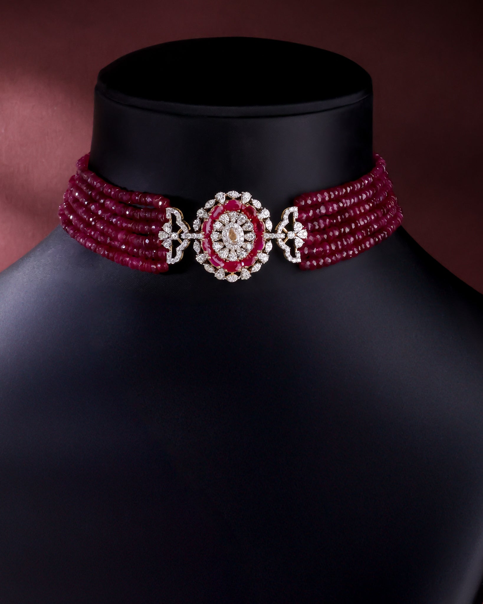 Aria Diamond Bead Choker