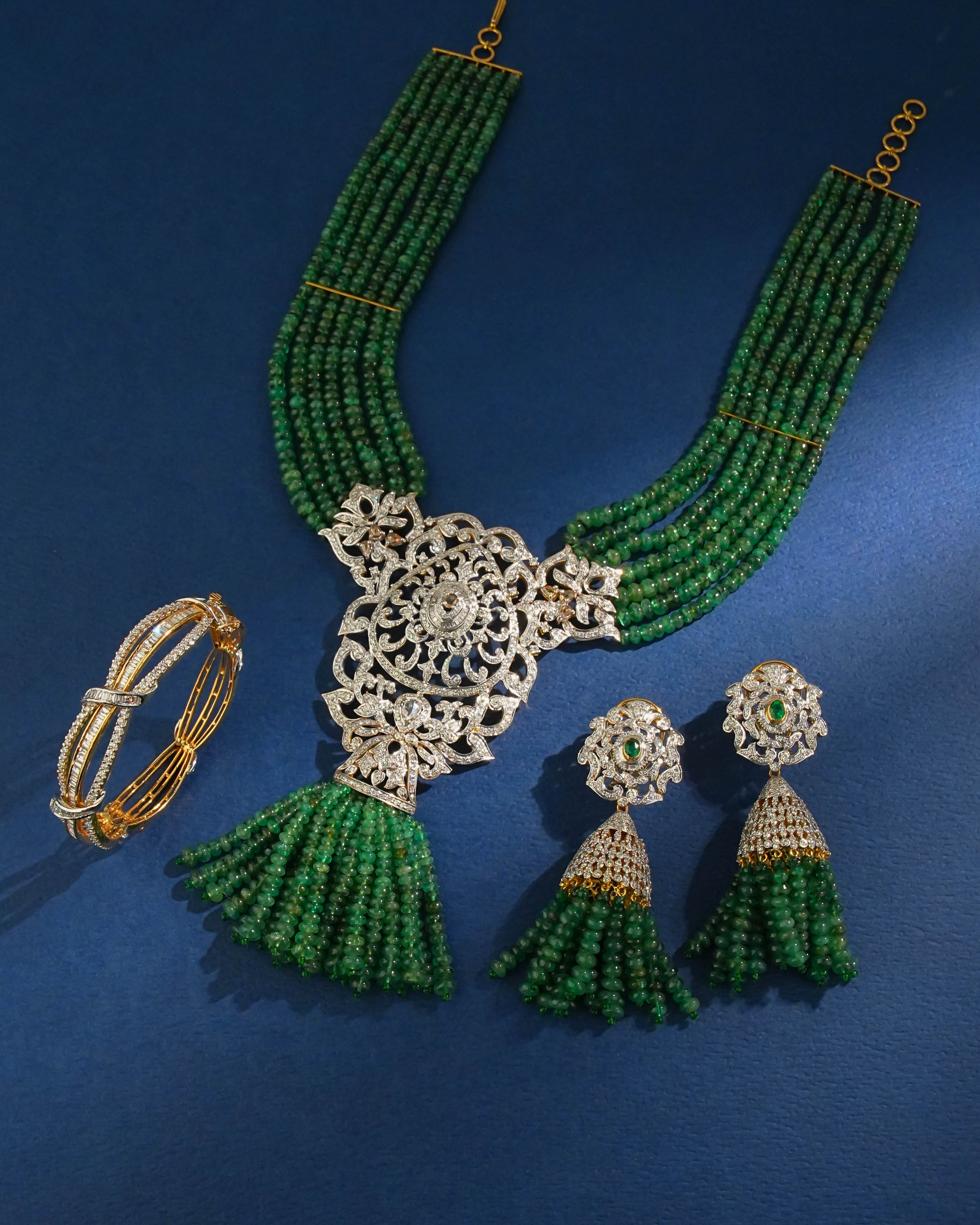 Diamond Jhumkas