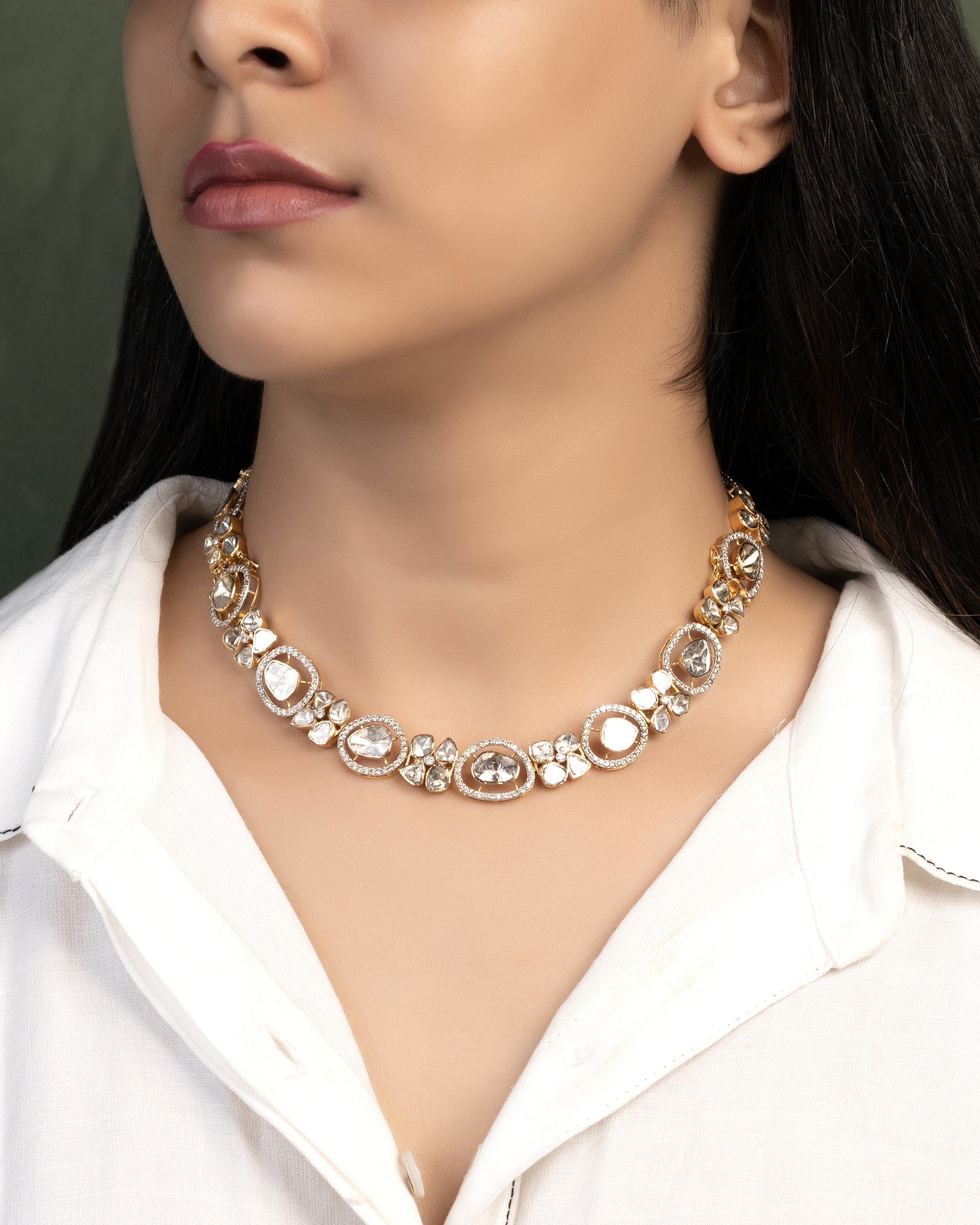 Falisha Polki And Diamond Choker