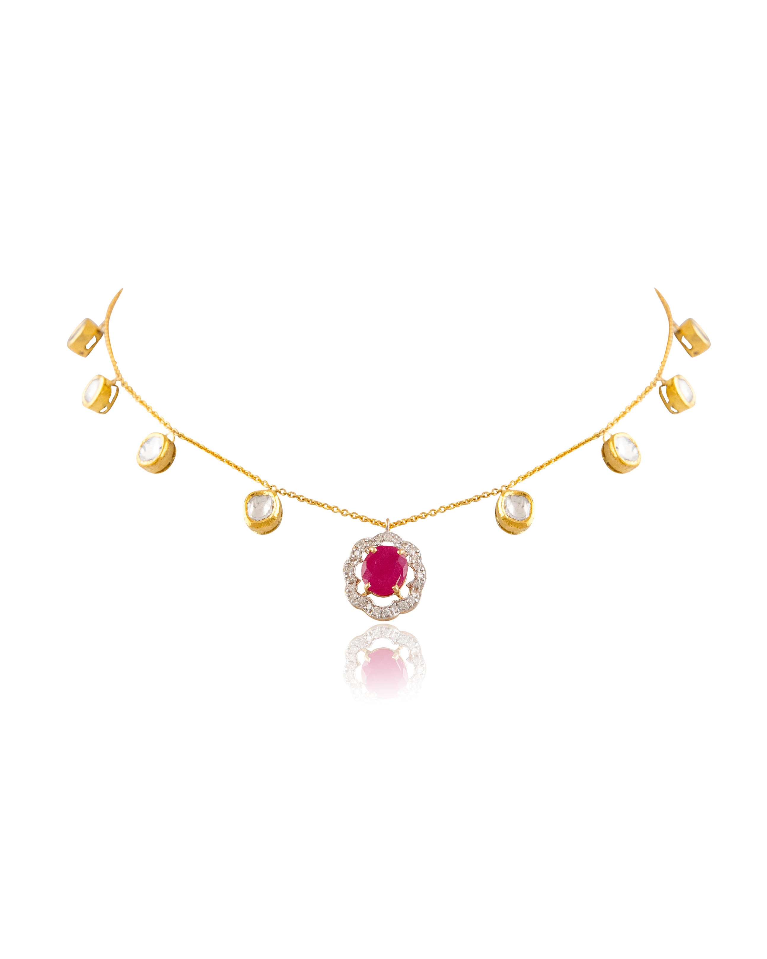 Veronika Polki And Diamond Pendant