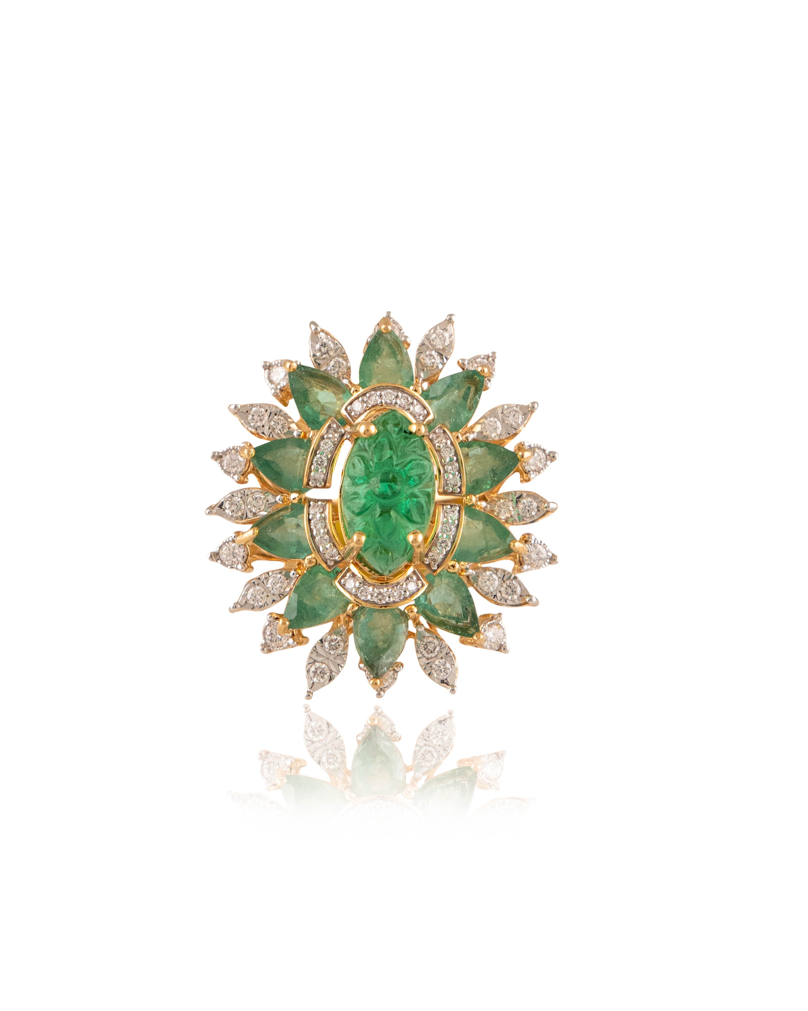 Flower Design Diamond Ring for Women