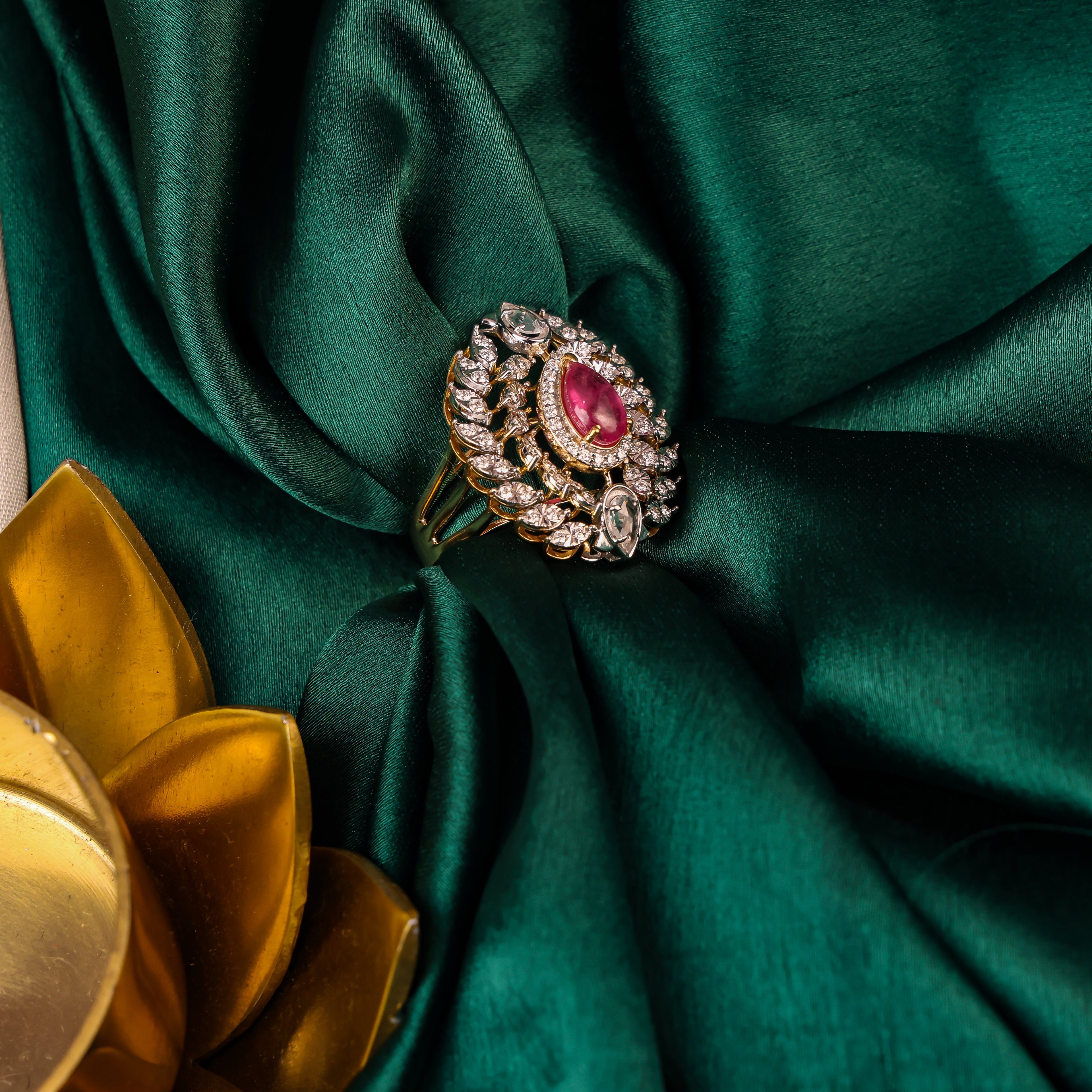 Augusta Polki Diamond Ring