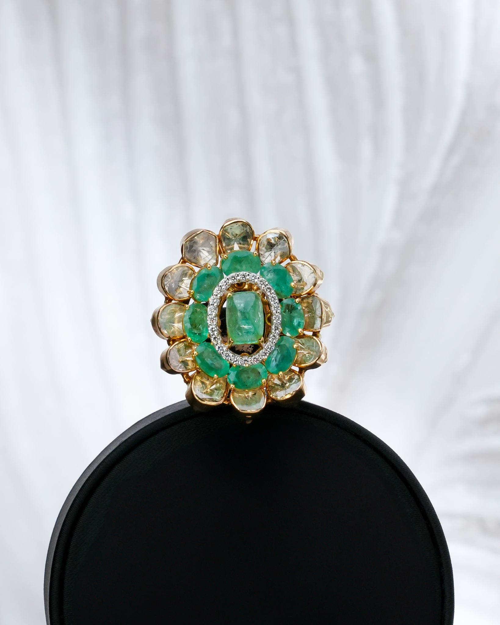 Janine Polki And Diamond Ring