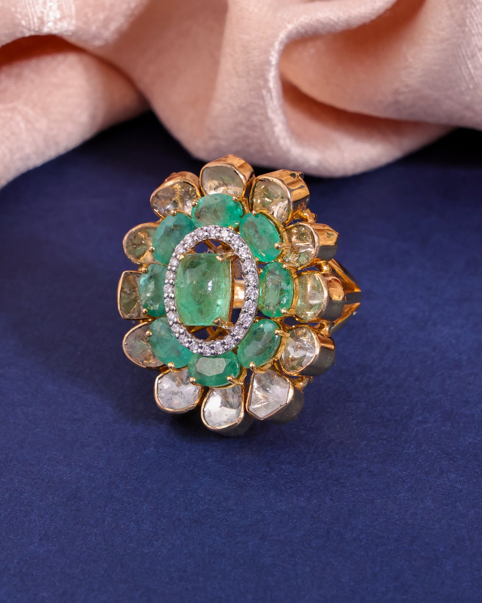 Janine Polki And Diamond Ring