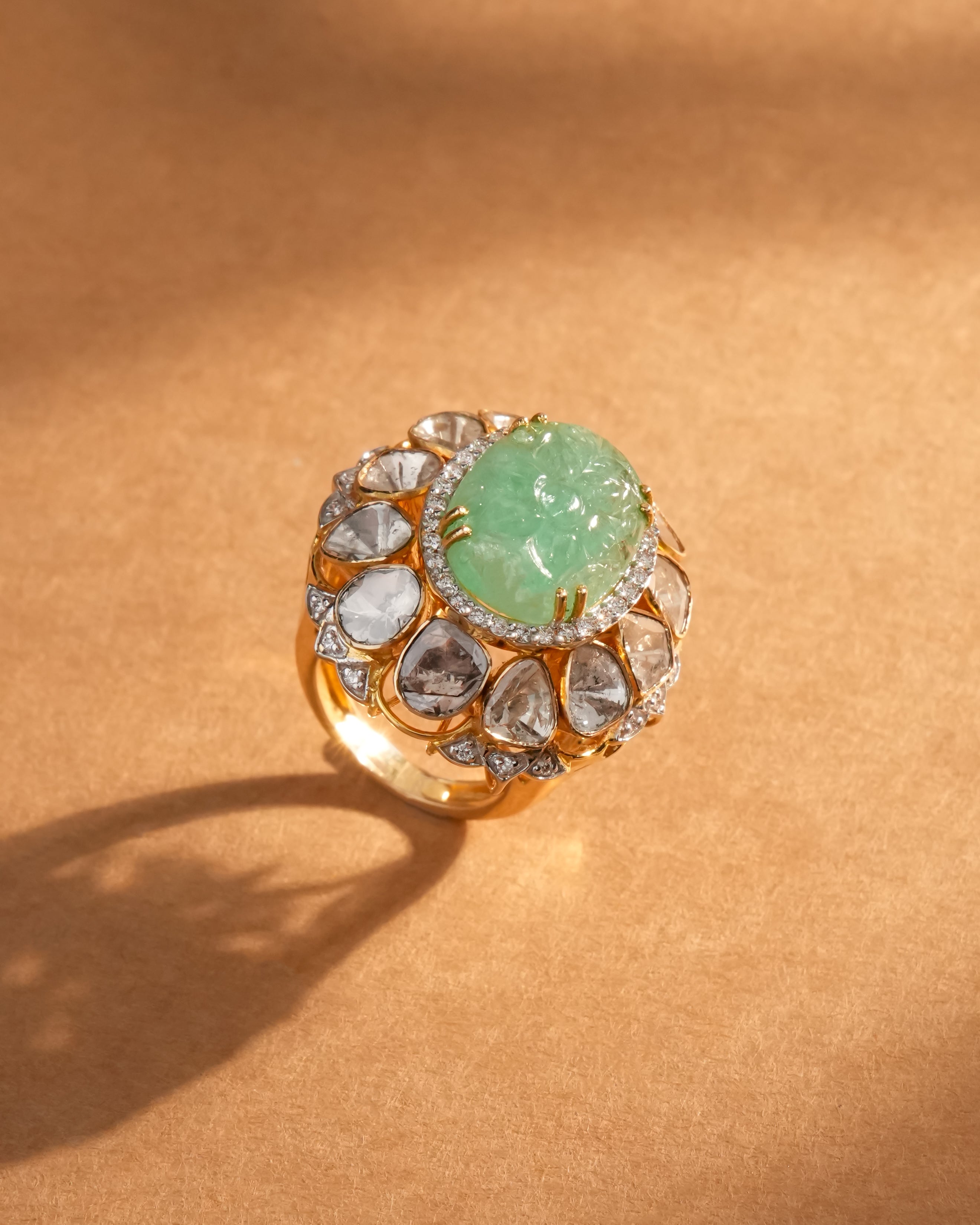 Ritika Polki And Diamond Ring - NO ORDERS