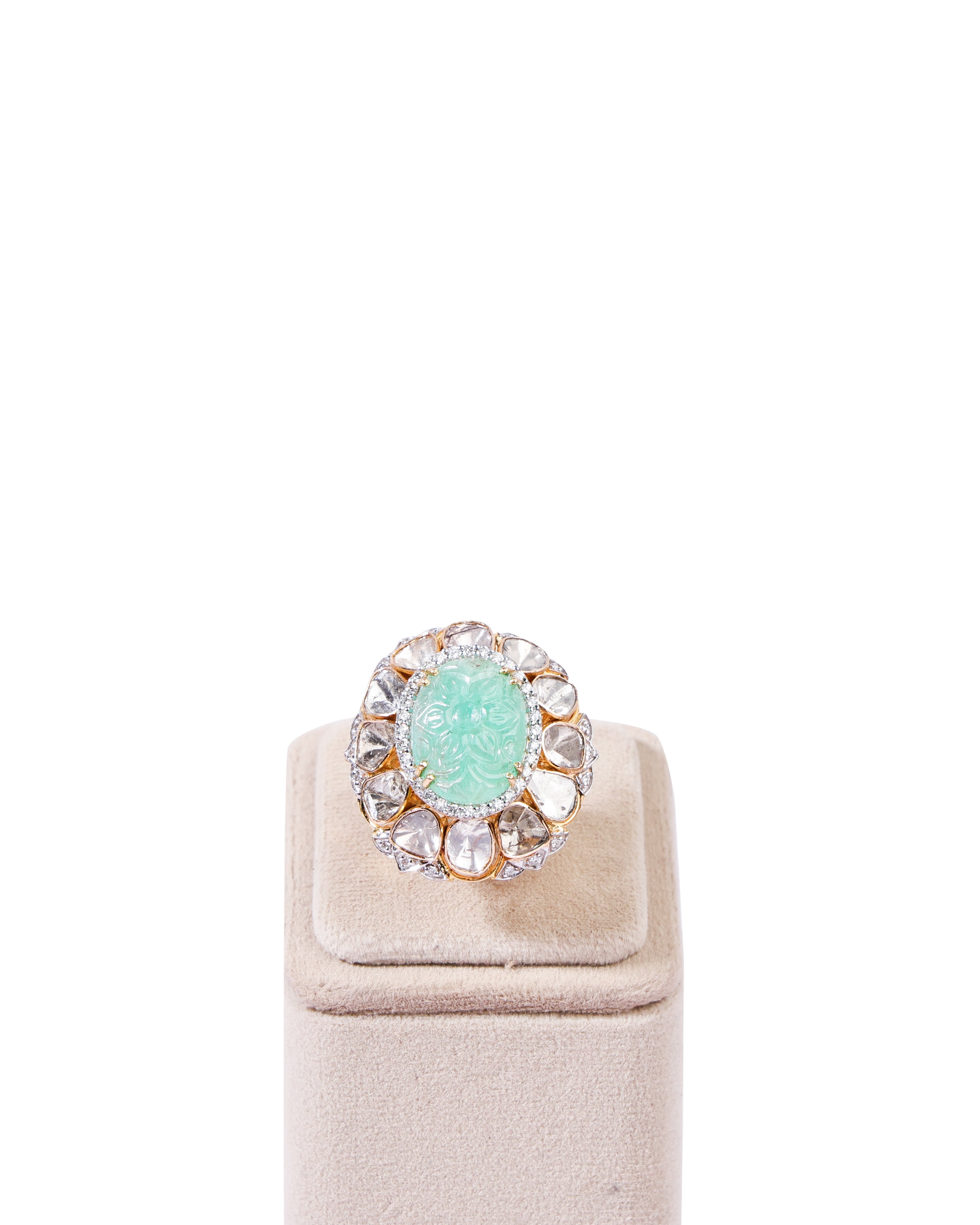 Ritika Polki And Diamond Ring - NO ORDERS