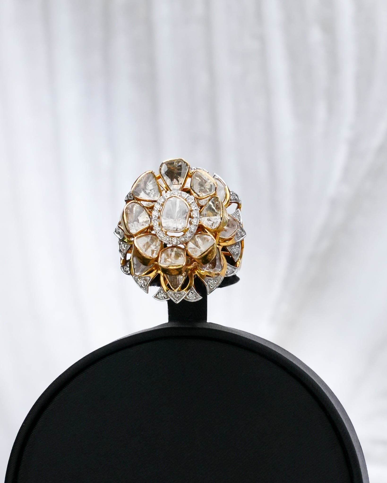 Portia Polki And Diamond Ring