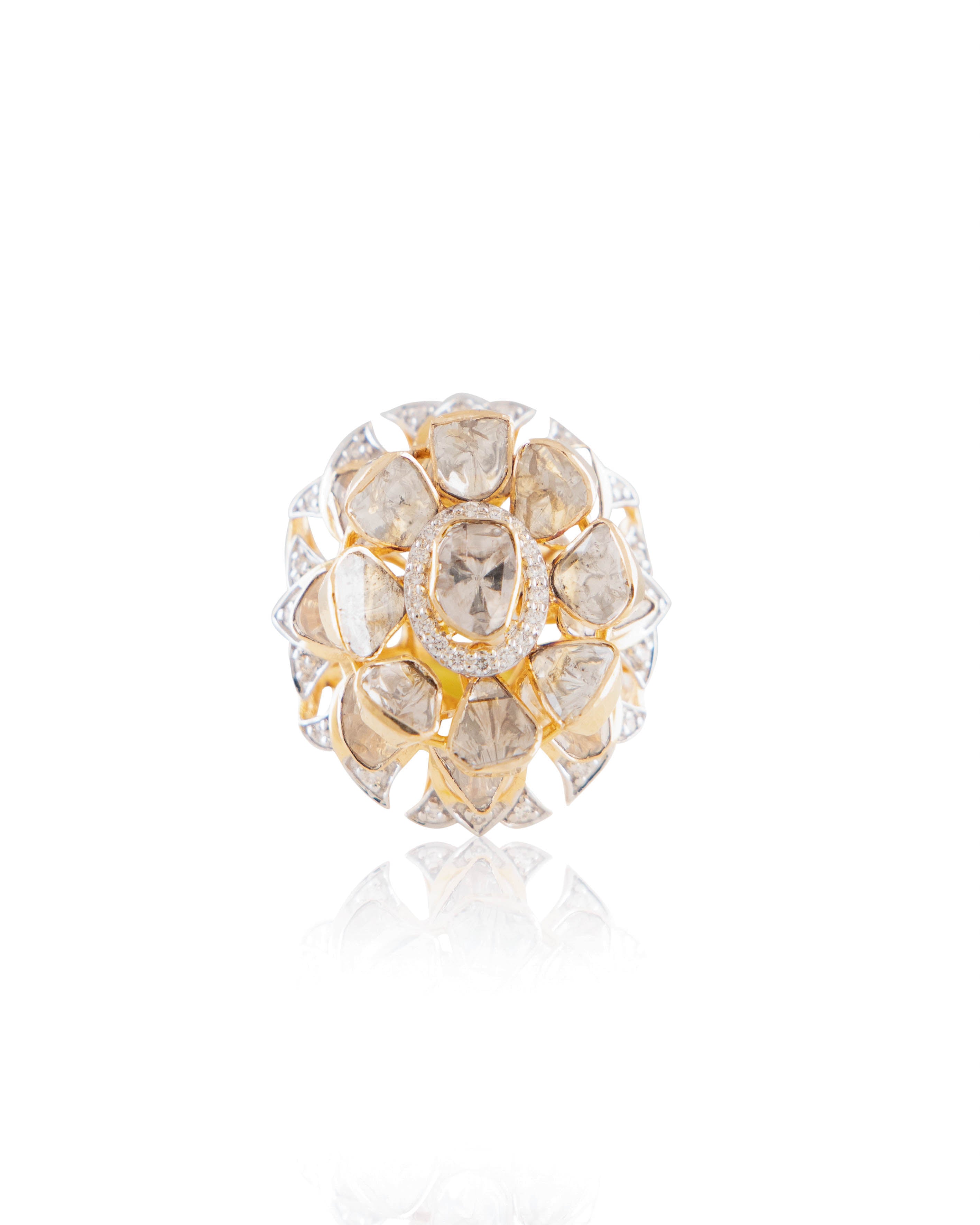 Priyanshi Polki And Diamond Ring