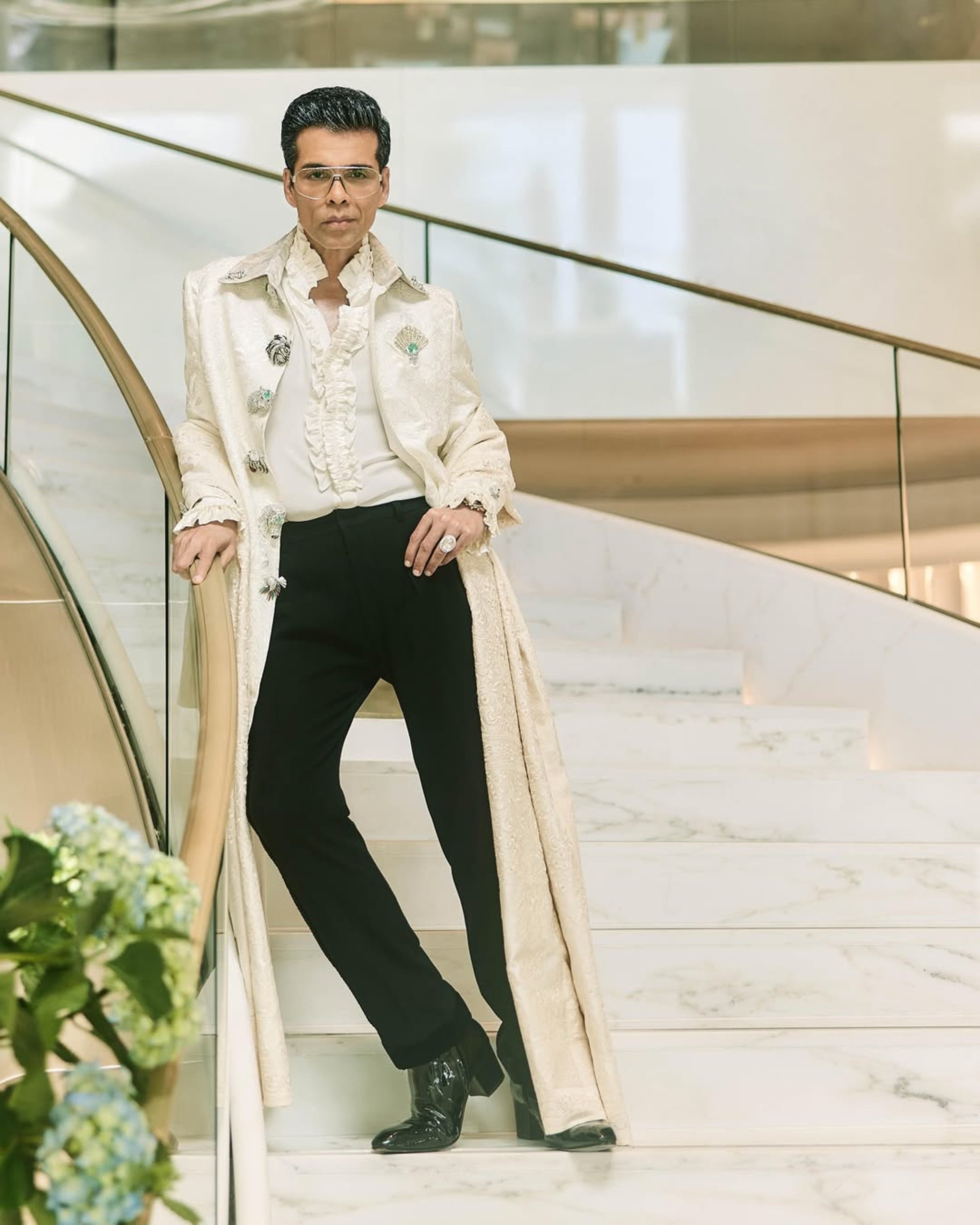 Karan Johar - Rohit Polki And Diamond Ring