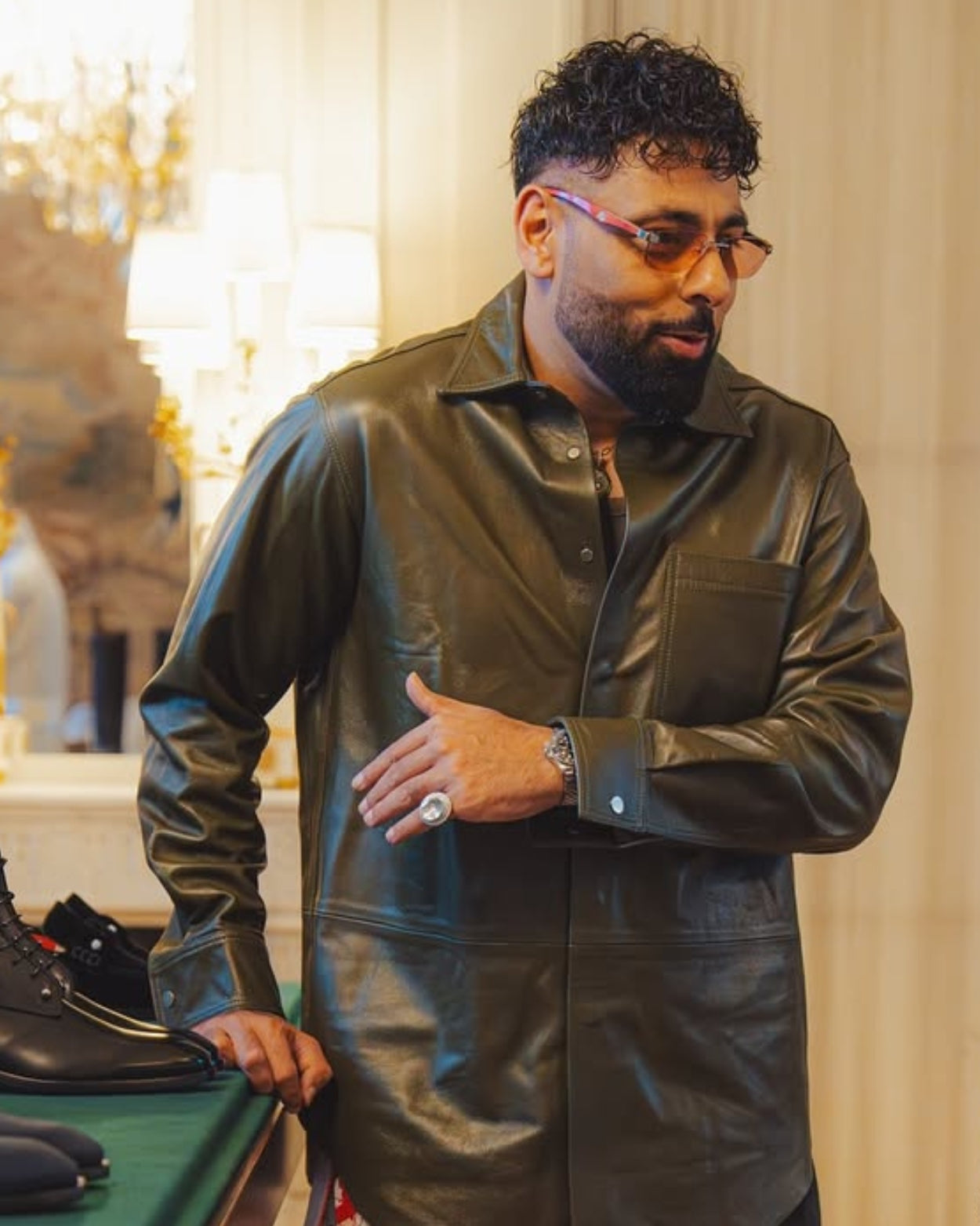 Badshah - Anish Polki And Diamond Ring